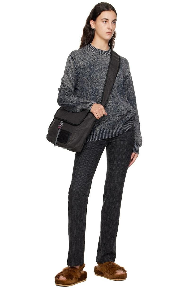 Acne Studios o1y0725 Pinstriped Casual Pant in Dark Gray Size 28" / US 6 / IT 42 - 4 Thumbnail
