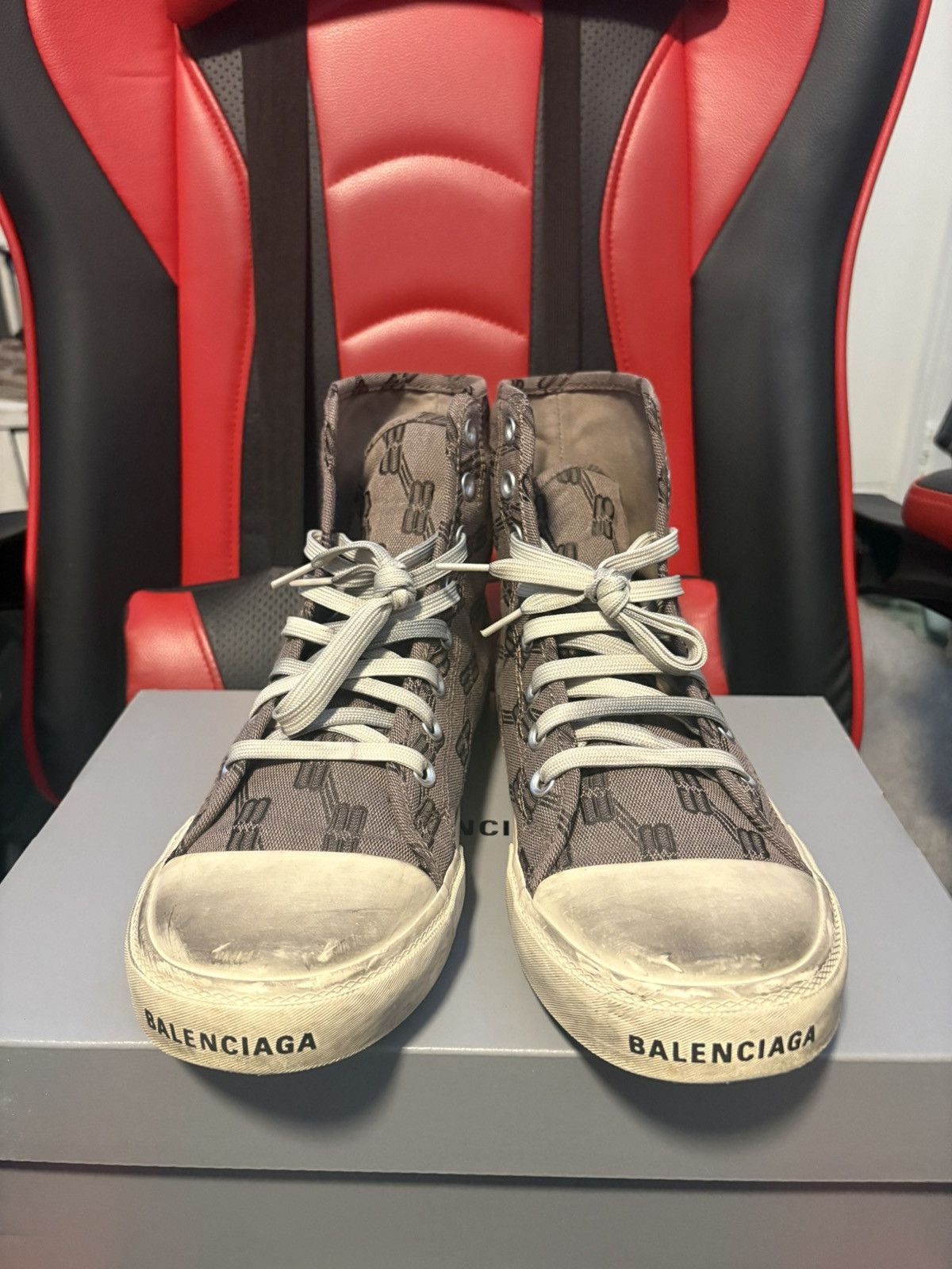 Balenciaga Balenciaga Paris High Top Monogram Size US 10 / EU 43 - 12 Thumbnail