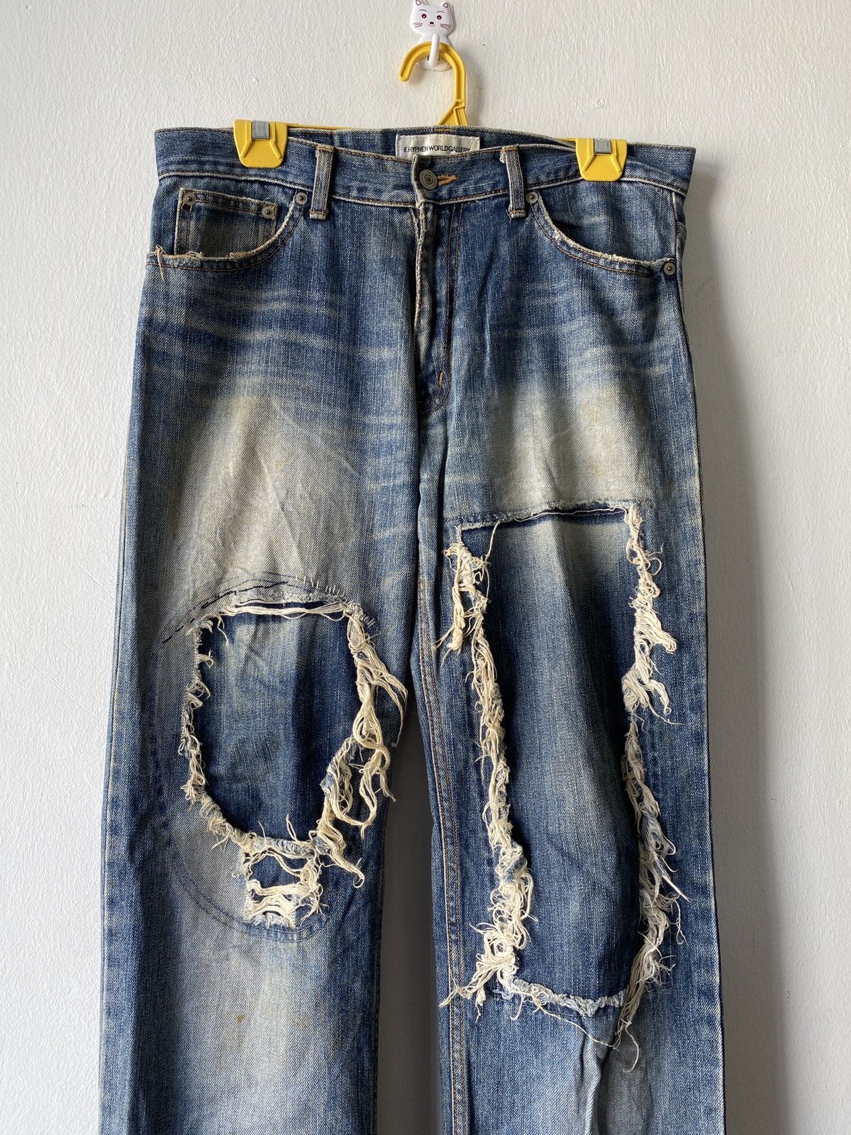 Japanese Brand Japanese Brand Ehyphen World Gallery Distressed Denim Size US 32 / EU 48 - 3 Thumbnail