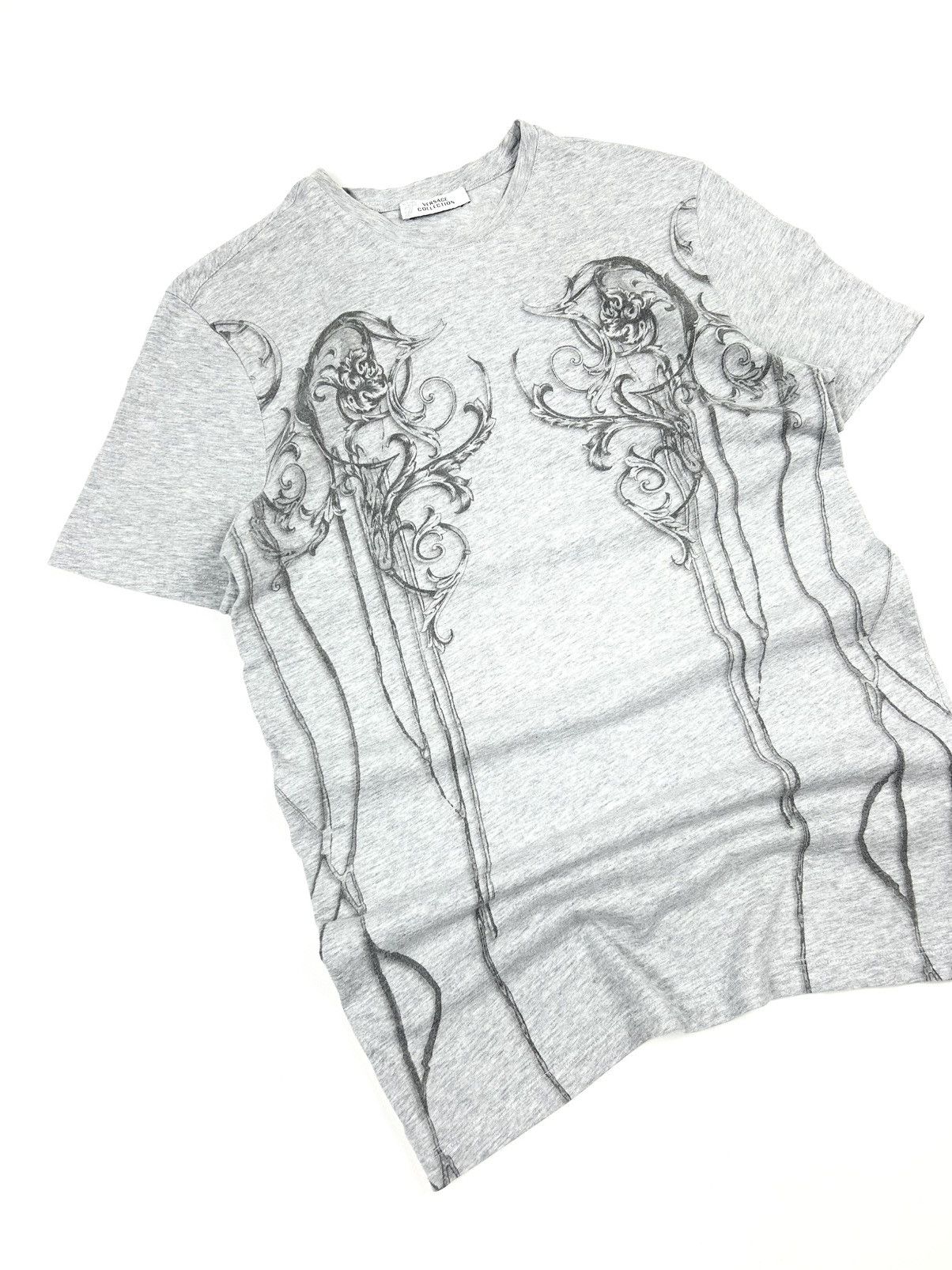 Versace Avant Grade Versace Collection Printed Graphic Tee gray y2k Size US S / EU 44-46 / 1 - 5 Thumbnail