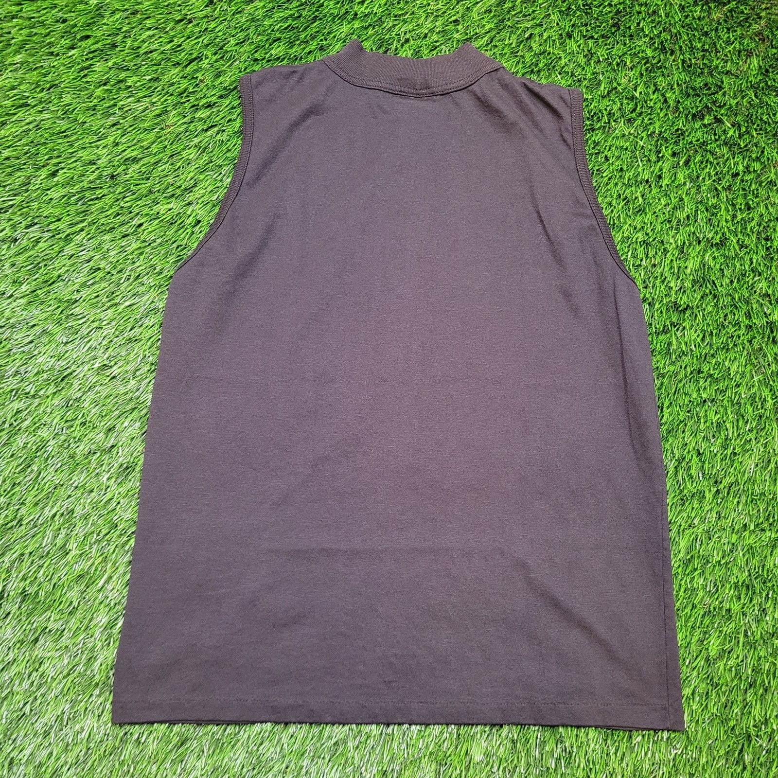 Vintage Vintage 90s Mock Neck Sleeveless Tee Women Small Blank Plain Size S / US 4 / IT 40 - 4 Thumbnail