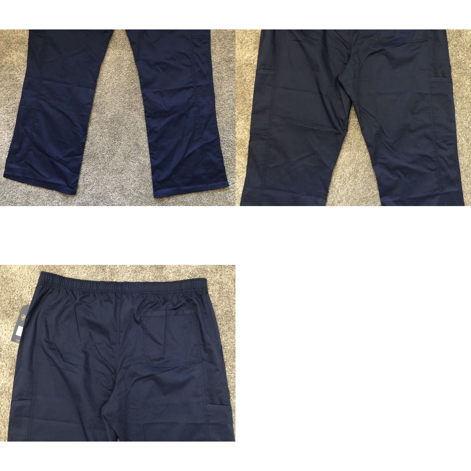 Cherokee Cherokee Workwear Revolution Scrub Pants WW120 Women's L Slight Flare Drawstring Blue Size 36" / US 14 / IT 50 - 10 Thumbnail
