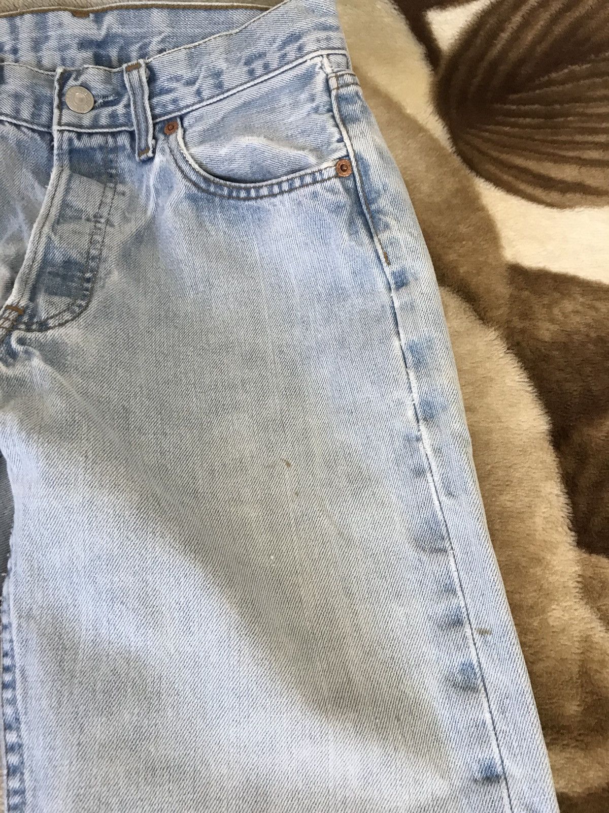 Levi's 🔥 Vintage Levis 29x30 Distressed Denim Washed Pants Jeans Size US 29 - 15 Thumbnail