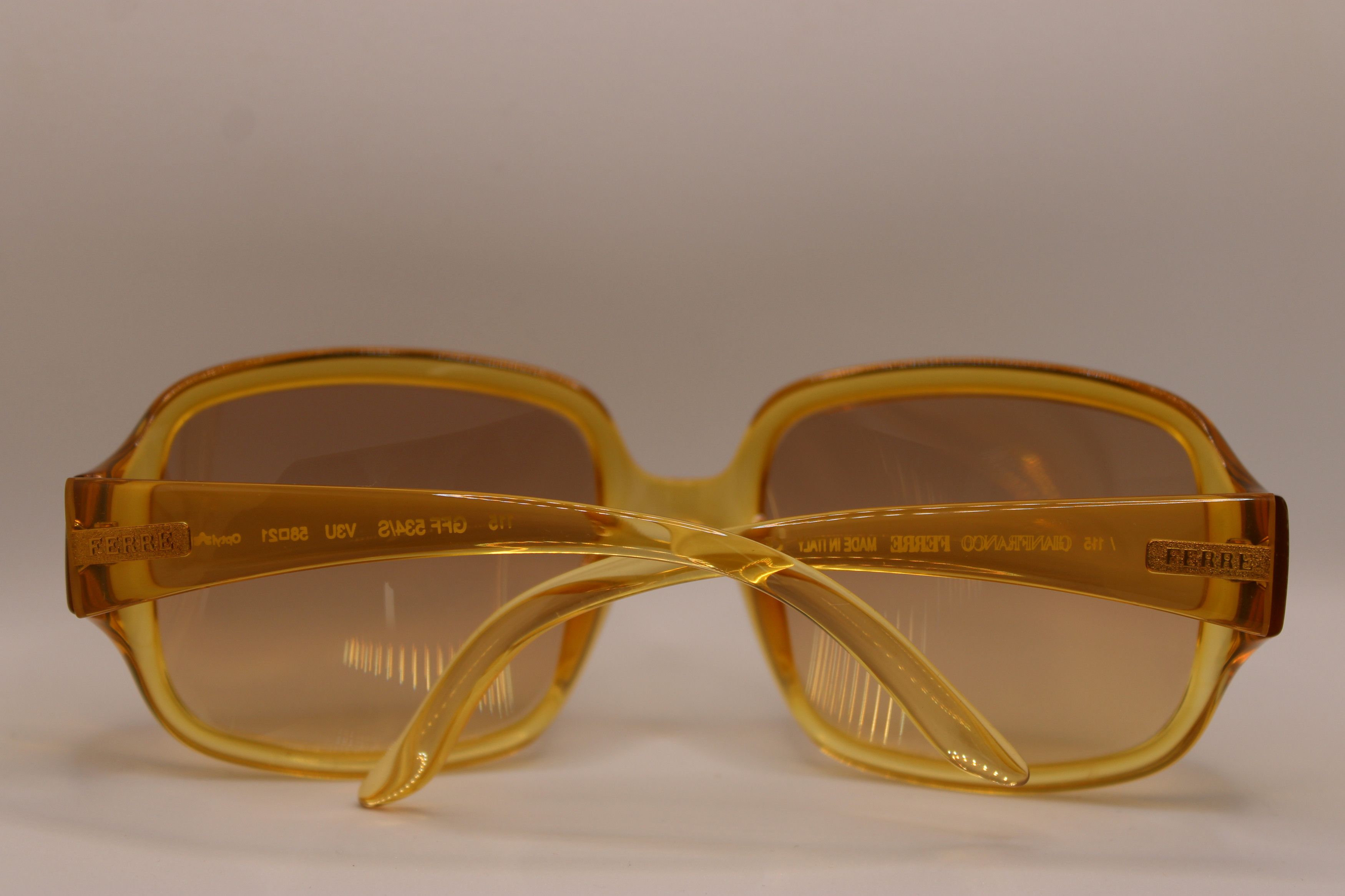 Gianfranco Ferre Fantastic Vtg. Gianfranco Ferre Yellow Sunglasses Size ONE SIZE - 19 Thumbnail