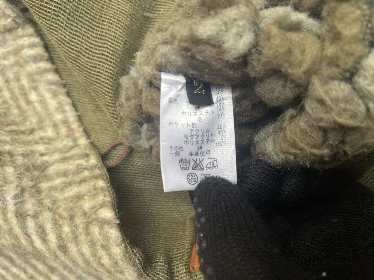 Kapital Kapital Patchwork Hood Jacket Herringbone Lining Fur Pockets Size US L / EU 52-54 / 3 - 7 Thumbnail