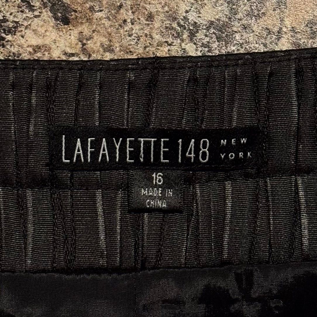 Lafayette 148 Lafayette 148 Jacket Black Crinkle 16 Button Up Minimalist Size XXL / US 16-18 / IT 52-54 - 5 Thumbnail