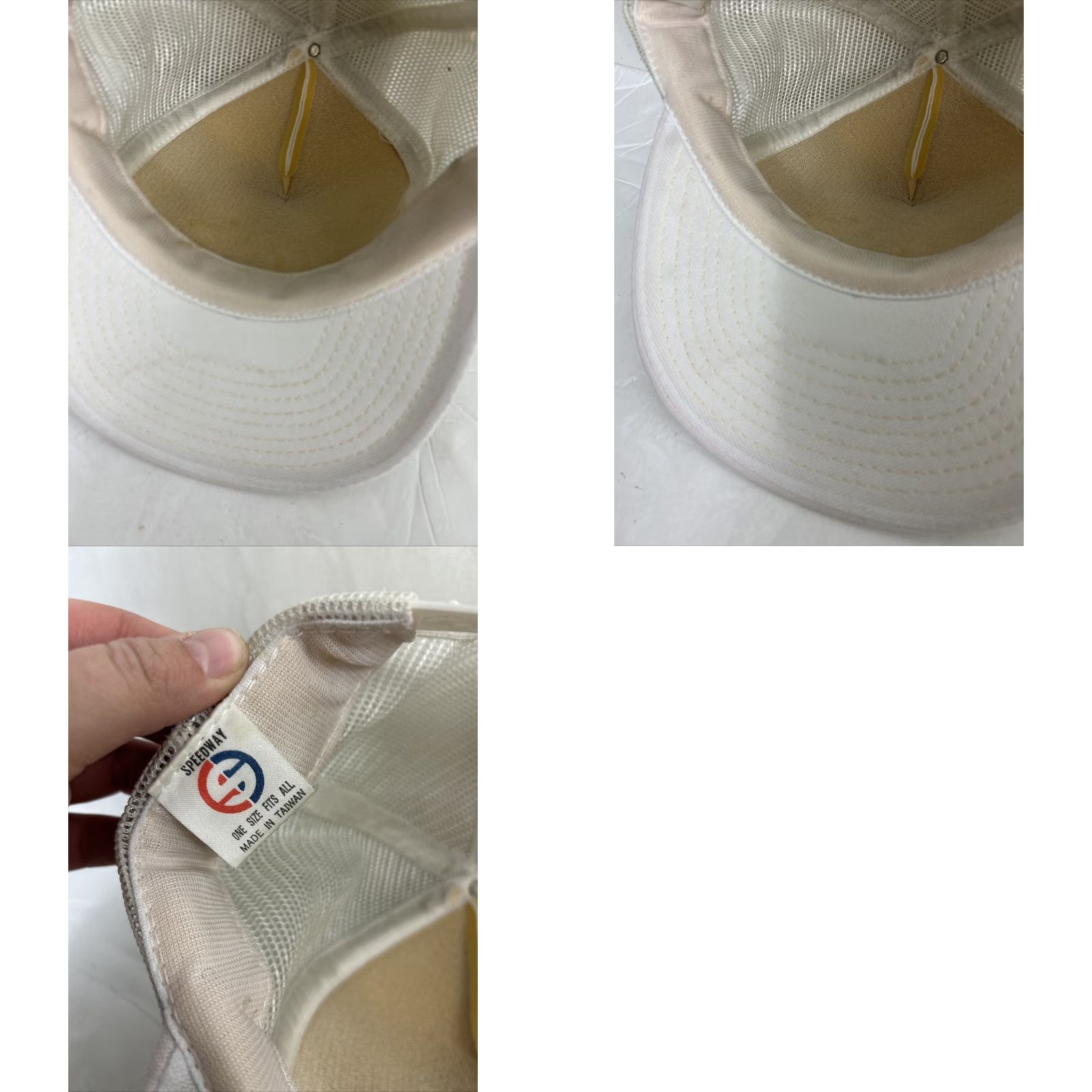 Vintage VINTAGE Speedway Trucker Hat White IDES Council No 3 Adjustable Men Adult White Classic Trucker Hat Mens Size ONE SIZE - 9 Thumbnail
