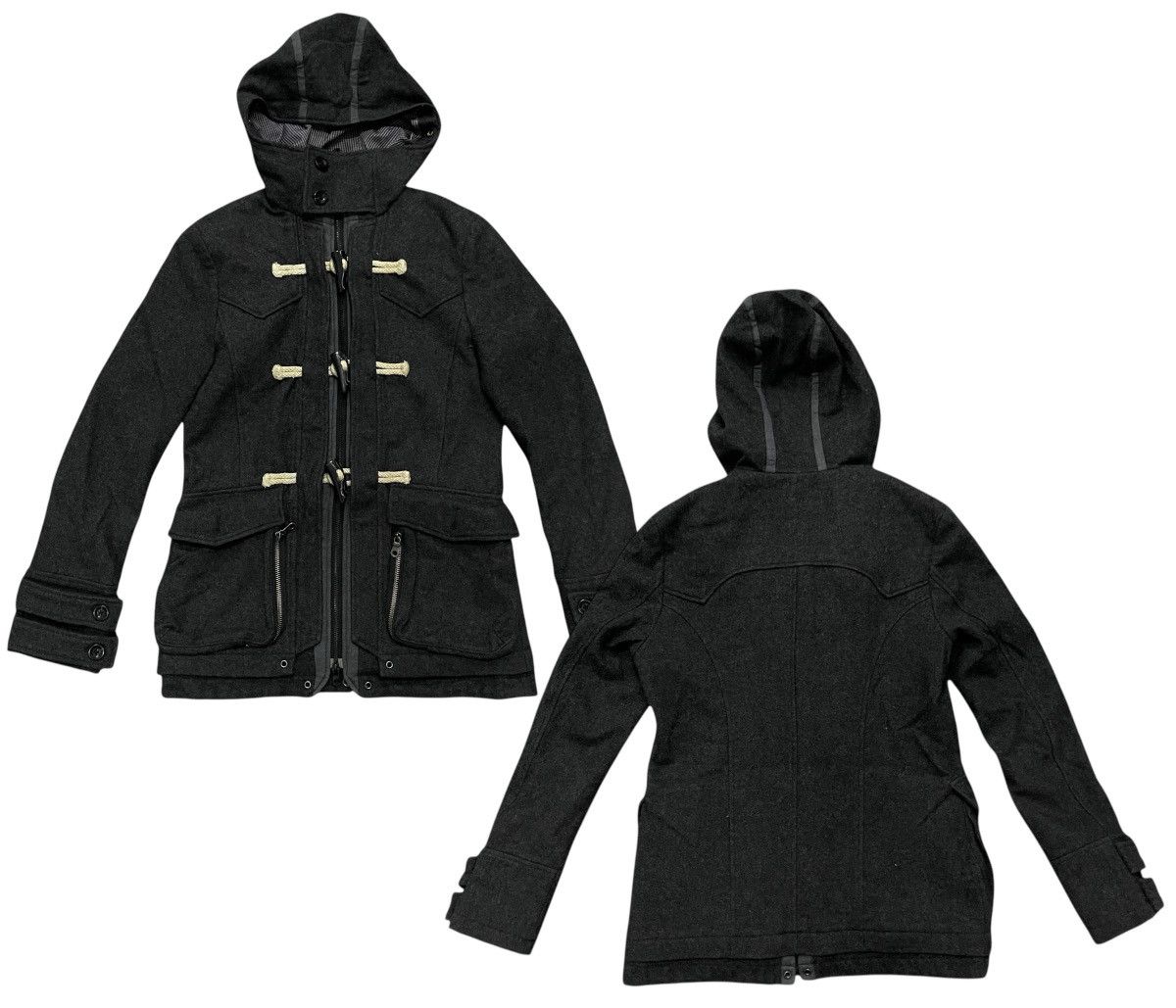 ジャケット・アウター PPFM y2k 00's wool jacket M PPFM Early 00s Hooded Mask Heavy Wool Rider Jacket – DRIEW