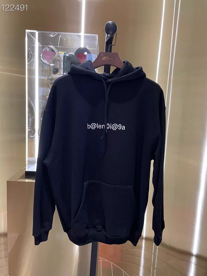 Balenciaga Balenciaga Black Mailbox Logo Hoodie - dmc Size US M / EU 48-50 / 2 - 1 Thumbnail