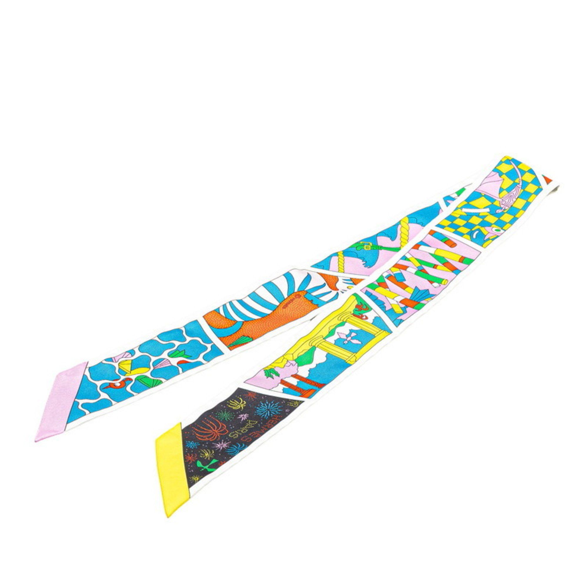 Hermès Twilly Factory Suite Scarf Multicolor Silk Women's HERMES