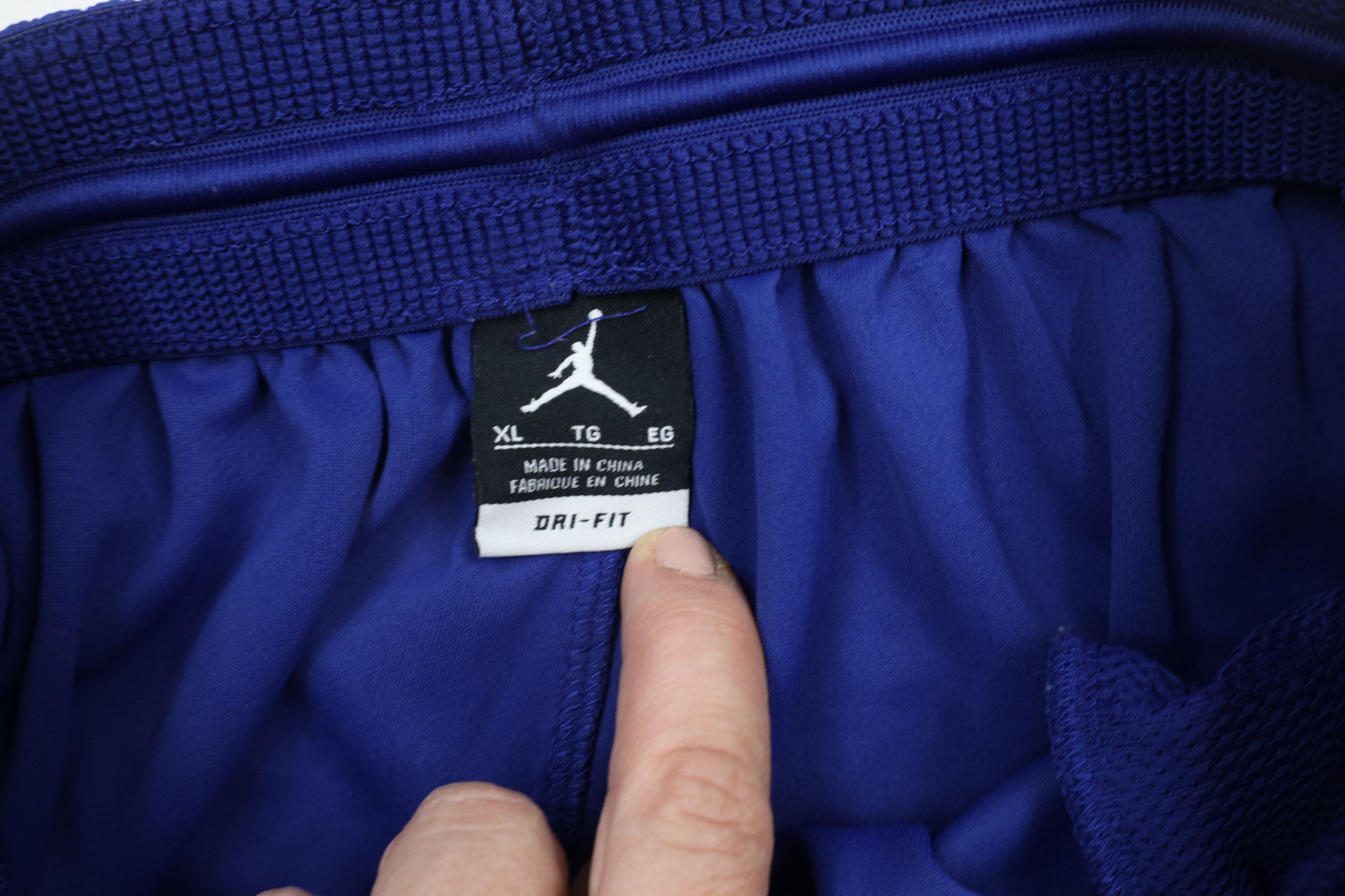 Nike × Vintage Nike Air Jordan Jumpman Gym Basketball Shorts Blue Polyester Size US 36 / EU 52 - 7 Thumbnail