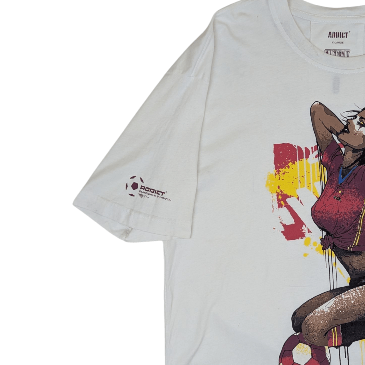 ADDICT ADDICT x Mitchybwoy Elirogirls 2012 Football Soccer T-Shirt Size US XL / EU 56 / 4 - 5 Thumbnail