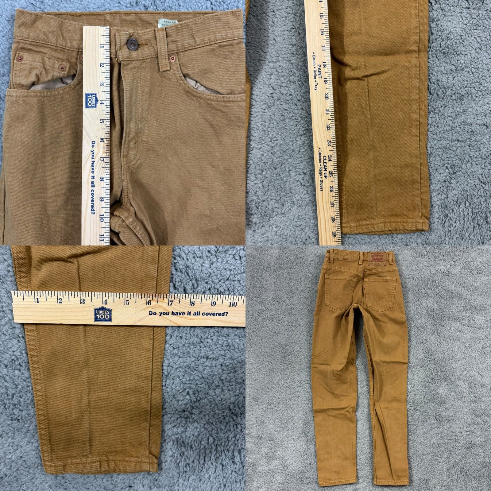 Levi's VINTAGE Levi's 550 Jeans Womens 3 M 26x29 Brown Tapered Leg Relaxed 90s USA Mens Womens Girls Boys Size 26" / US 2 / IT 38 - 8 Thumbnail