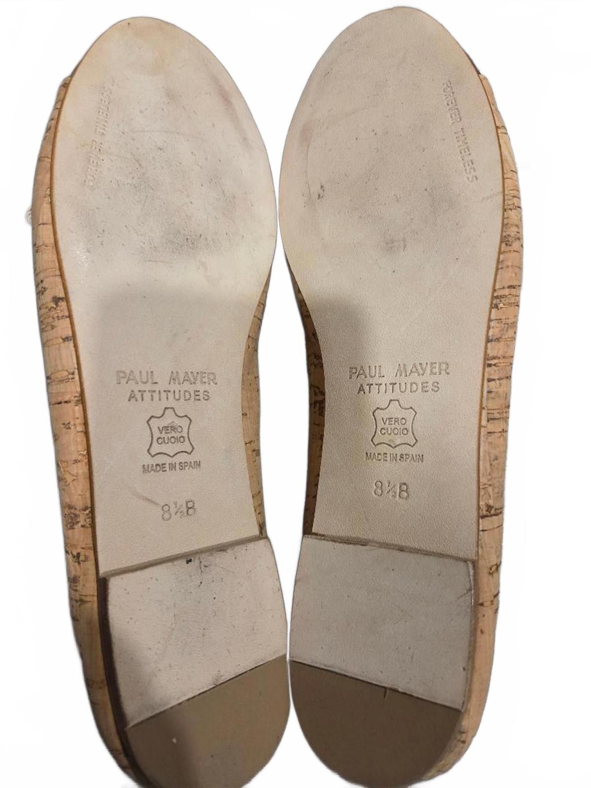 Designer Paul Mayer Attitudes Love Cork Ballet Flat - Size 6.5B -NIB Size US 6.5 / IT 36.5 - 7 Thumbnail