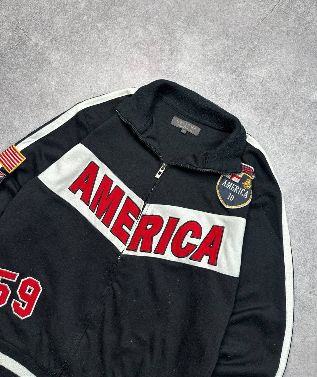 American Apparel Vintage America Zip-Up Sweatshirt, Size M – Classic 90s Size US M / EU 48-50 / 2 - 2 Thumbnail