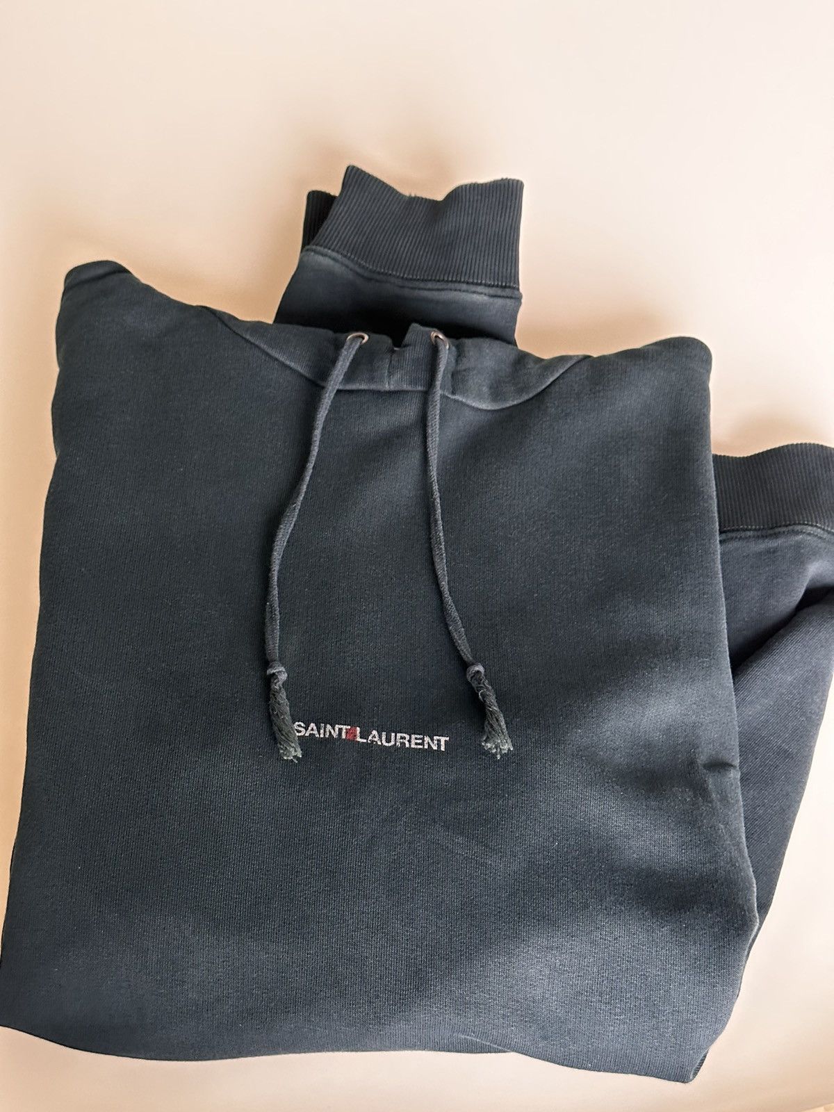 Saint Laurent Paris Saint Laurent Rive Gauche Hoodie in Dark Green Size US L / EU 52-54 / 3 - 5 Thumbnail