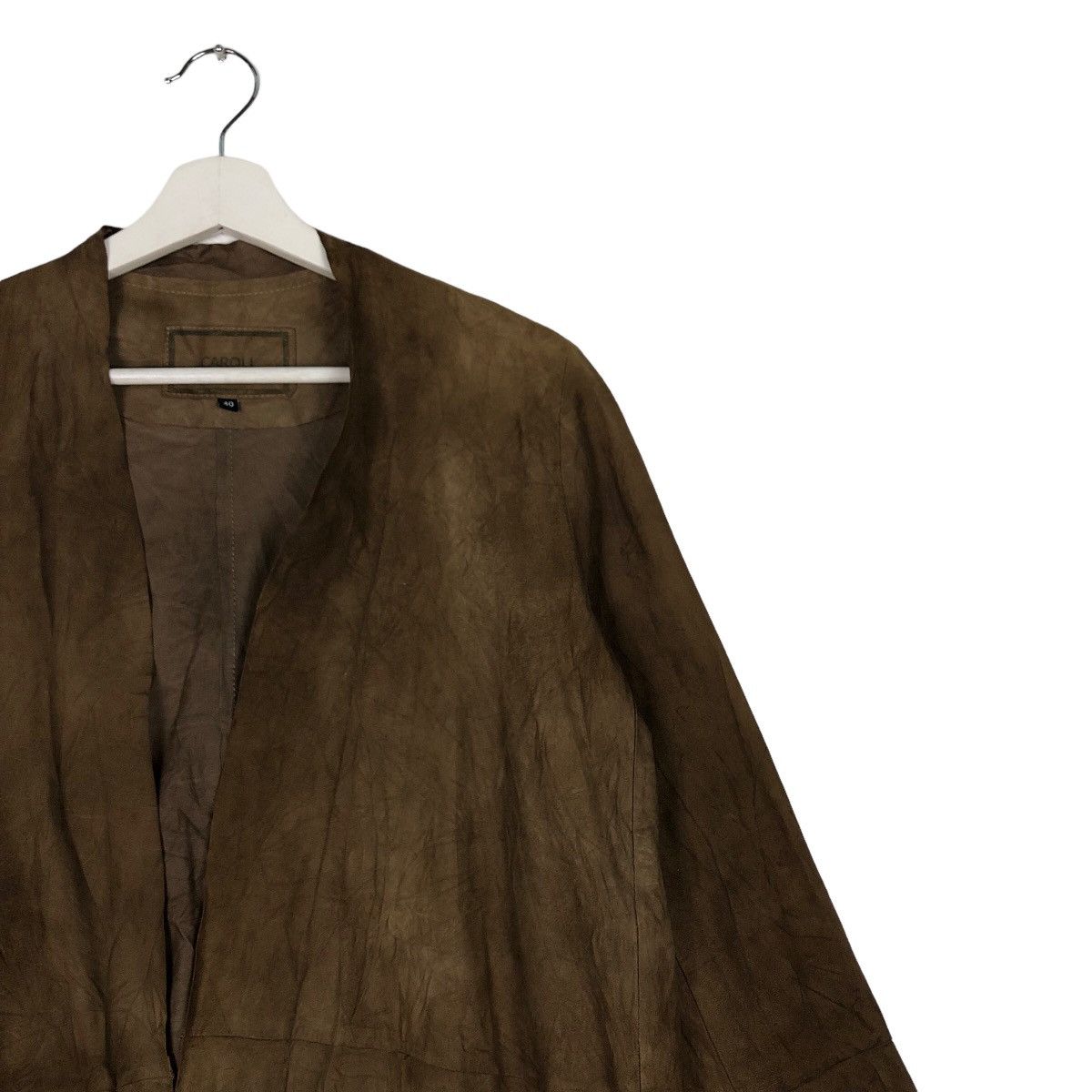 Japanese Brand 🔥Vtg Long Jacket Genuine Leather Caroll Cowboy Design Size US M / EU 48-50 / 2 - 6 Thumbnail
