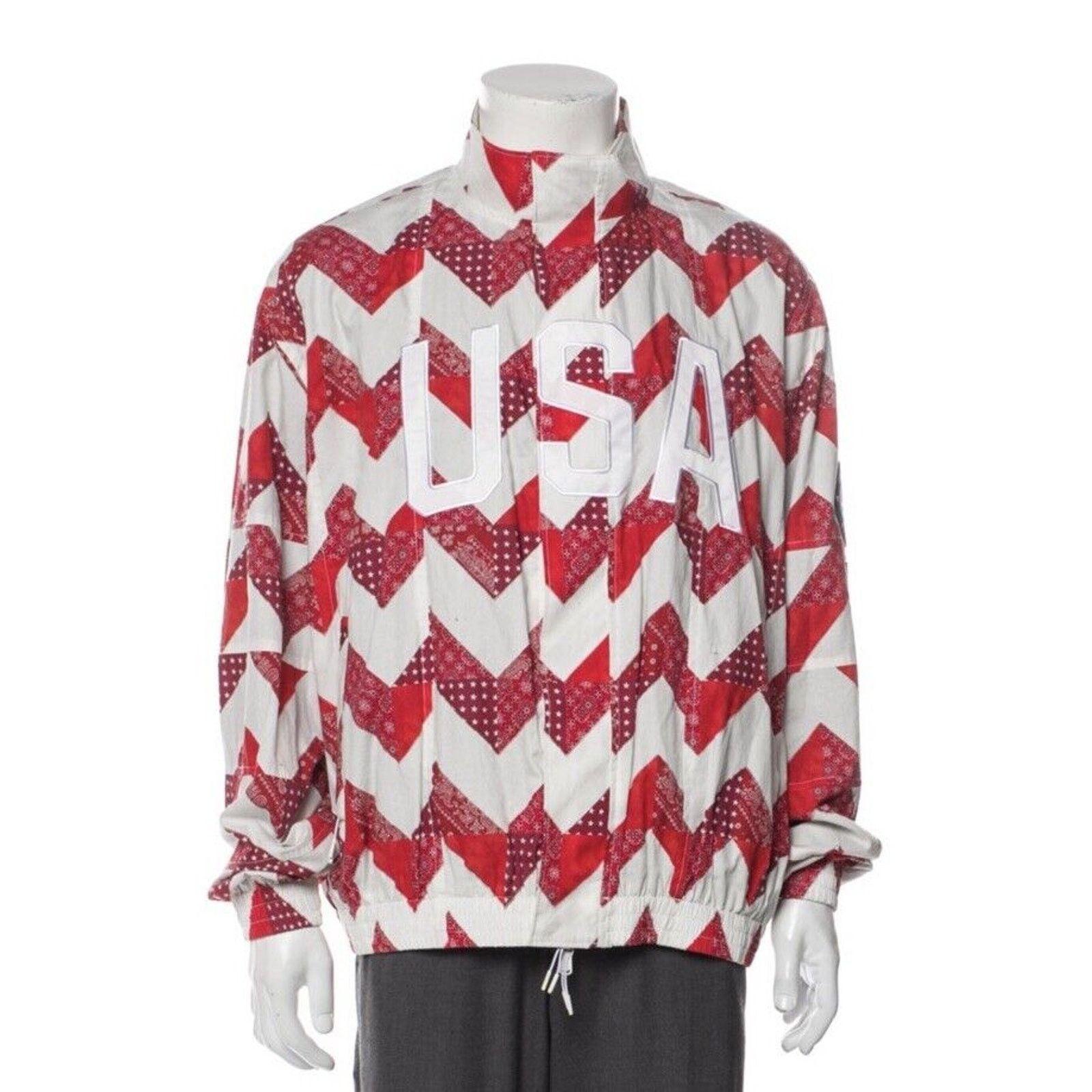 Kith New Kith Zig Zag Track Jacket USA Patchwork Sz XL Olympic Size US XL / EU 56 / 4 - 9 Thumbnail