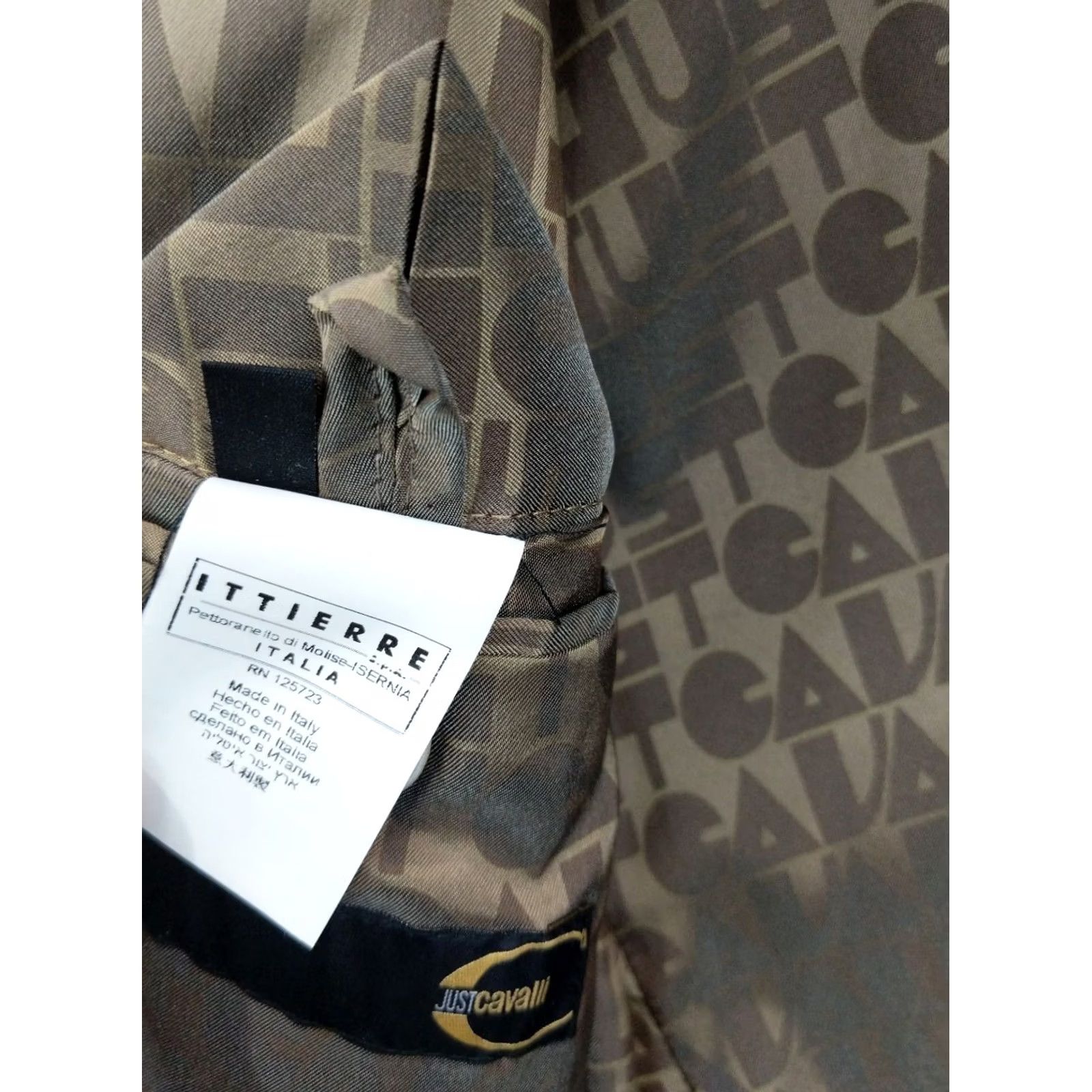 Just Cavalli JUST CAVALLI Blazer Sport Coat Jacket Men Medium 40 Beige Solid Two-Button Modern Pattern EU 50 Tan Woolless? 97% Cotton 3% Elastane Size 40R - 5 Thumbnail