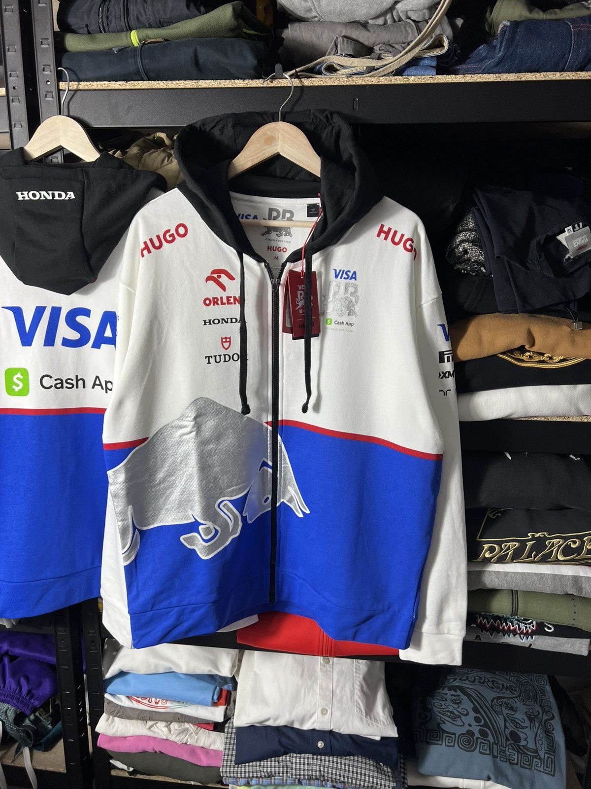 Hugo 🏁 HUGO x Visa Cash App Red Bull Formula 1 Team Zip Hoodie Size US M / EU 48-50 / 2 - 3 Thumbnail