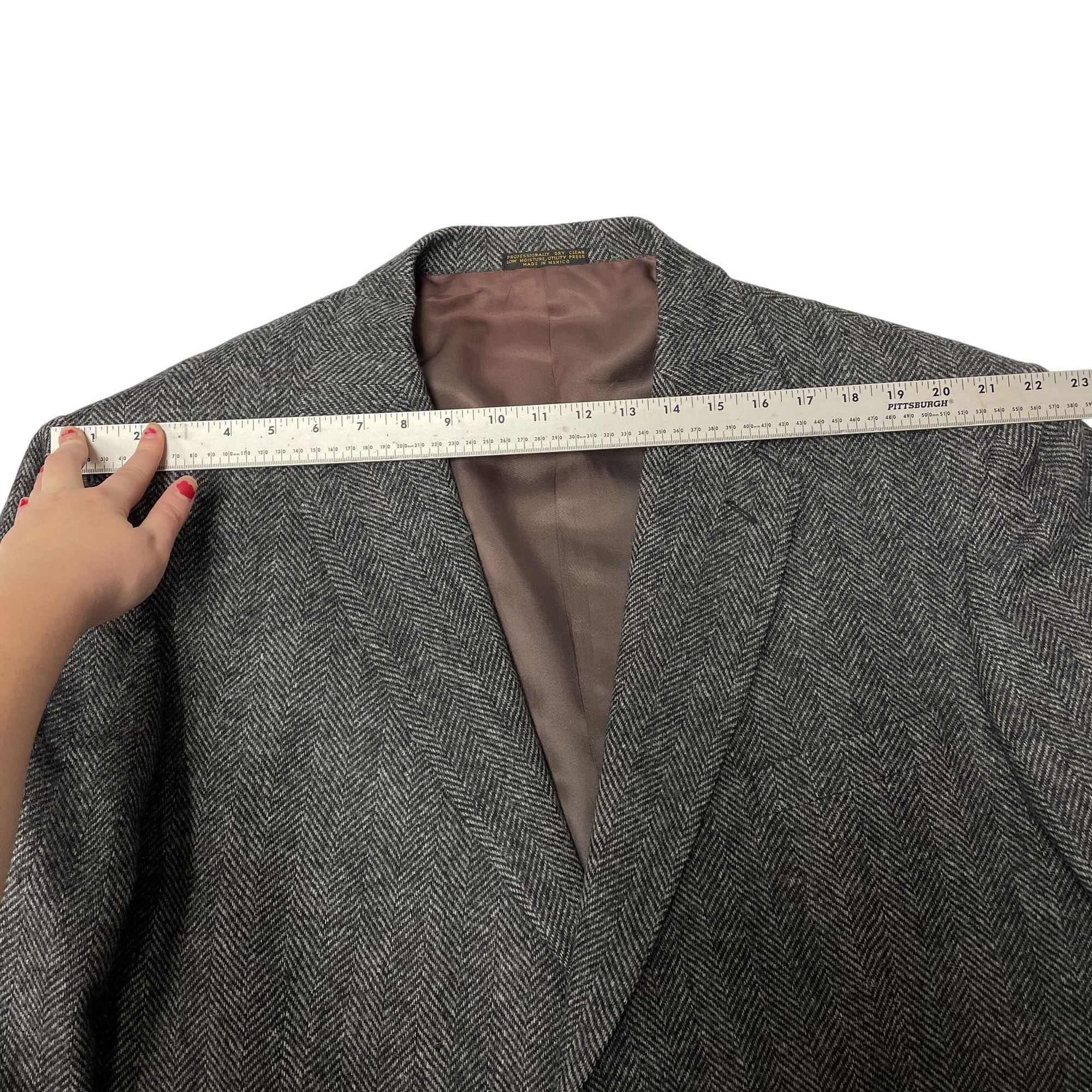 Other Vtg Repp LTD Sport Coat Wool HERRINGBONE Shooting Jacket Size 48R - 12 Thumbnail