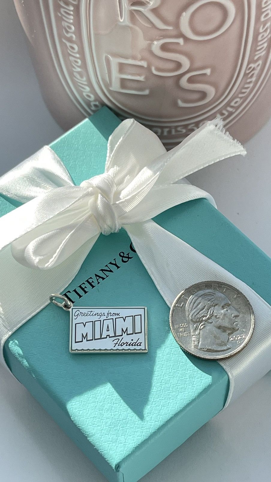 Tiffany & Co. Tiffany Miami Postcard Charm in Sterling Silver NEW with box Size ONE SIZE - 3 Thumbnail
