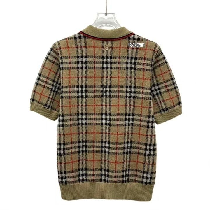 Burberry Burberry Brown Classic Check Wool Polo Shirt Size US S / EU 44-46 / 1 - 2 Thumbnail