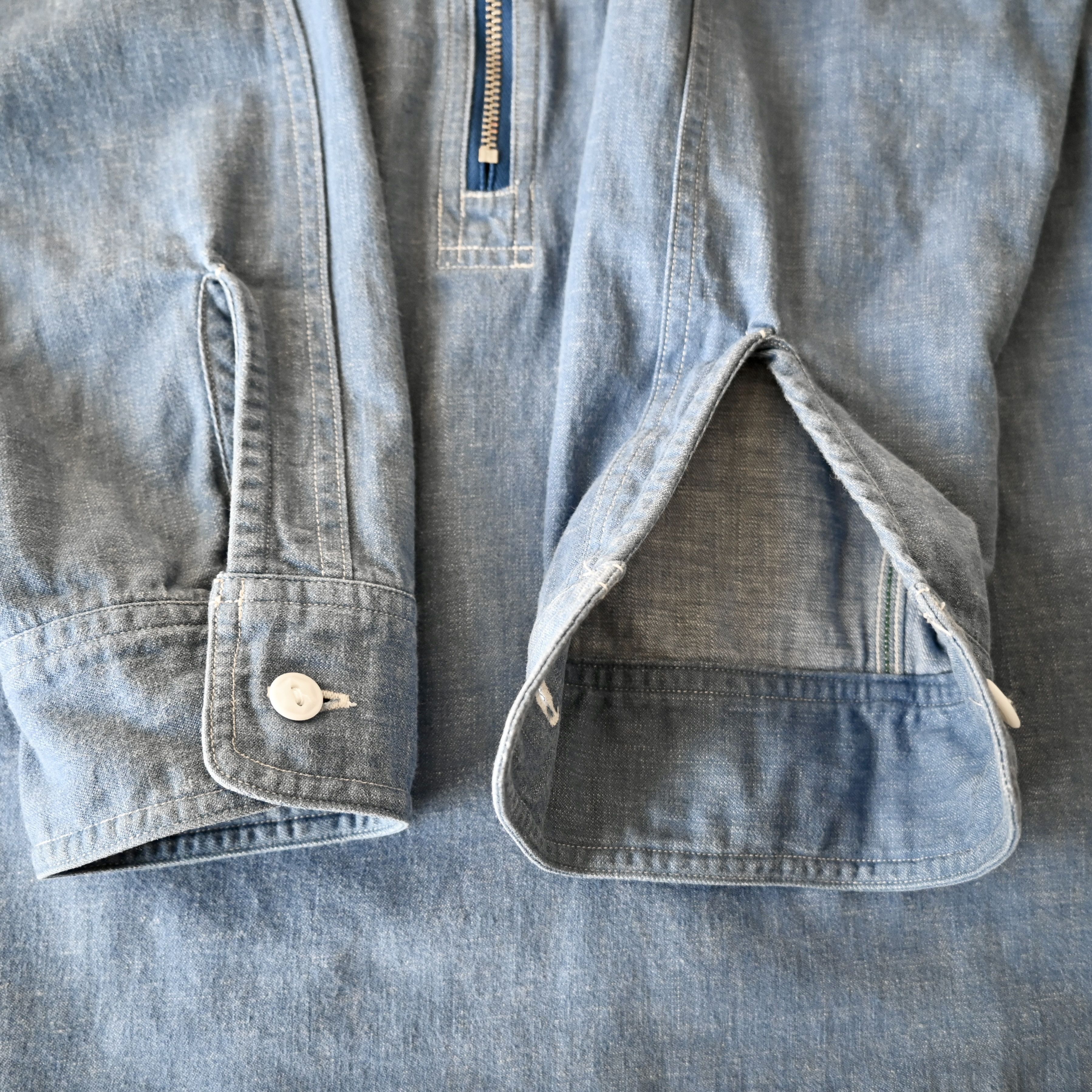 Beams Plus BEAMS Plus x Sunny Sports half-zip denim work shirt Size US M / EU 48-50 / 2 - 20 Thumbnail