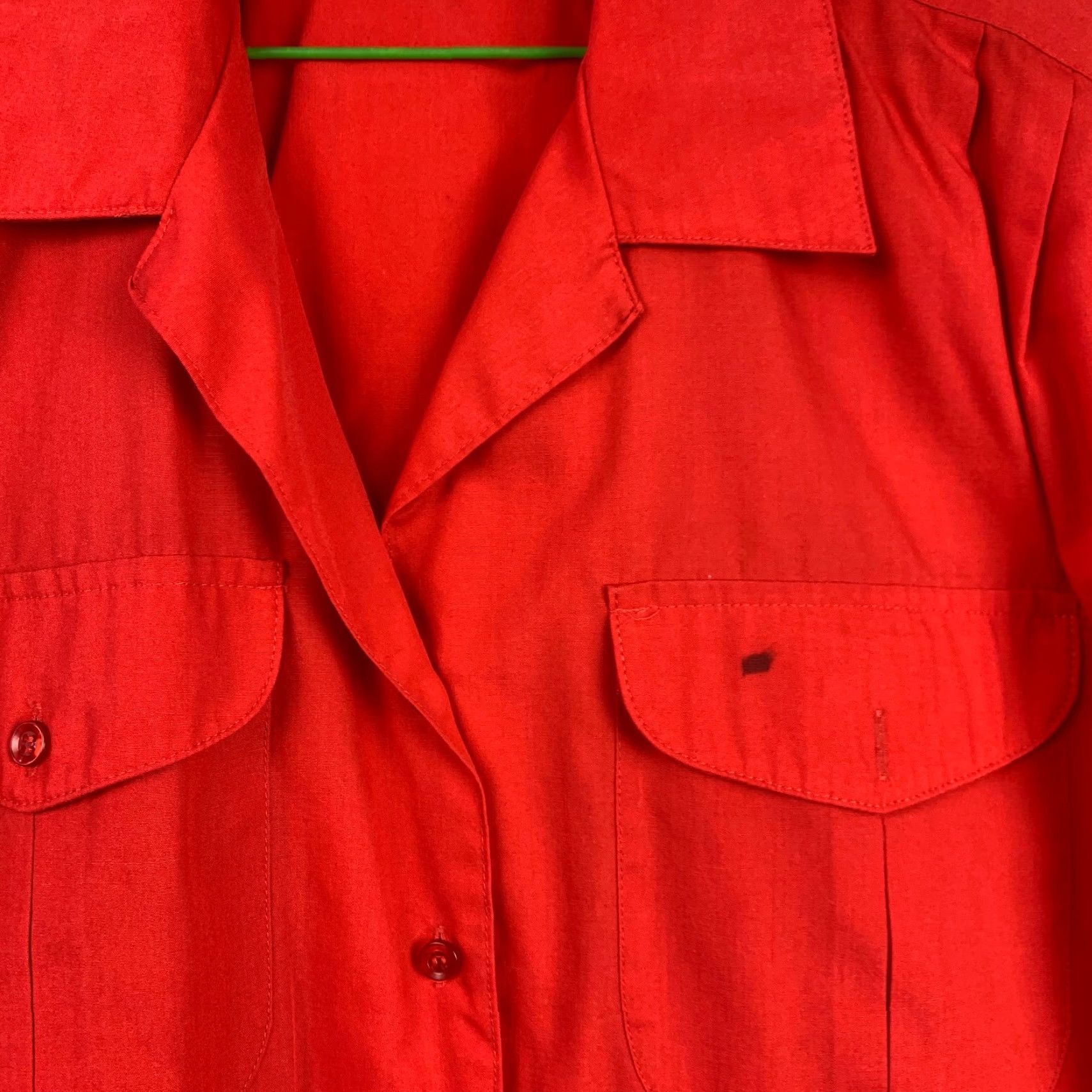 Vintage VINTAGE Hunter's Glen Red Short Sleeve Camp Shirt Womens Size 18 Size XXL / US 16-18 / IT 52-54 - 3 Thumbnail