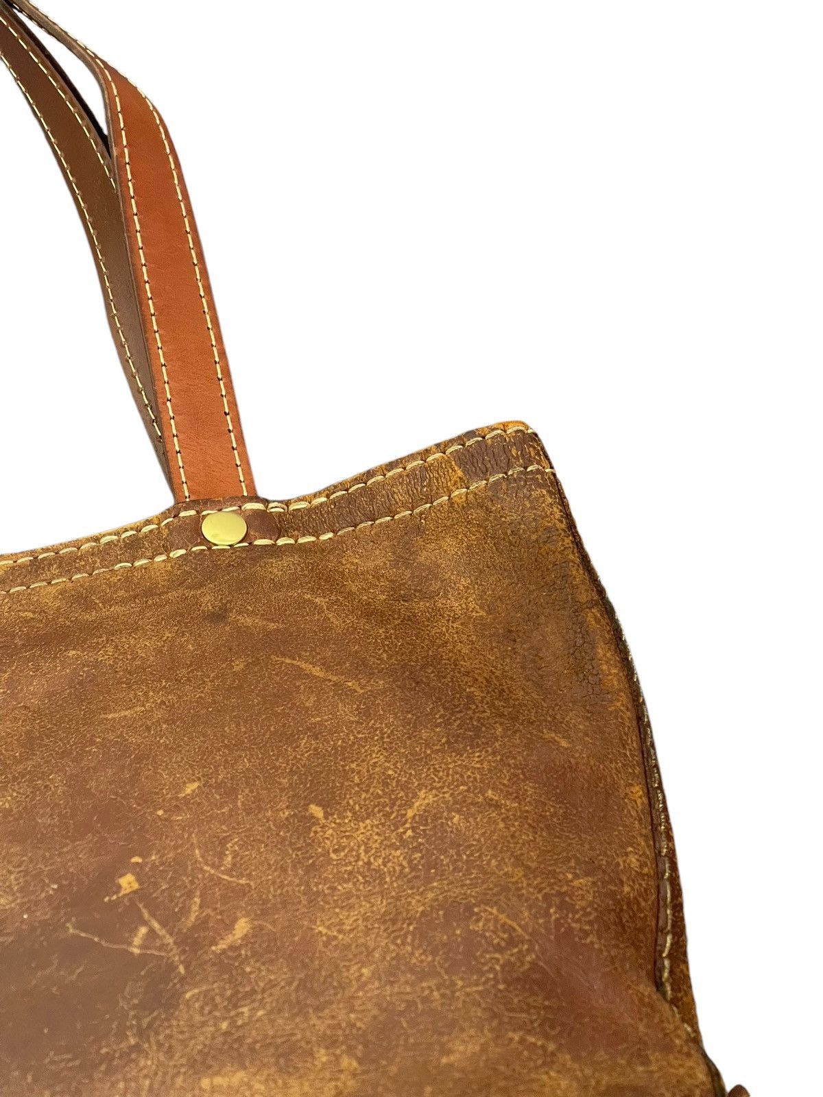 Genuine Leather Full Leather Patina Unknown Tote Shoulder Bag 1🟩0 Size ONE SIZE - 17 Thumbnail