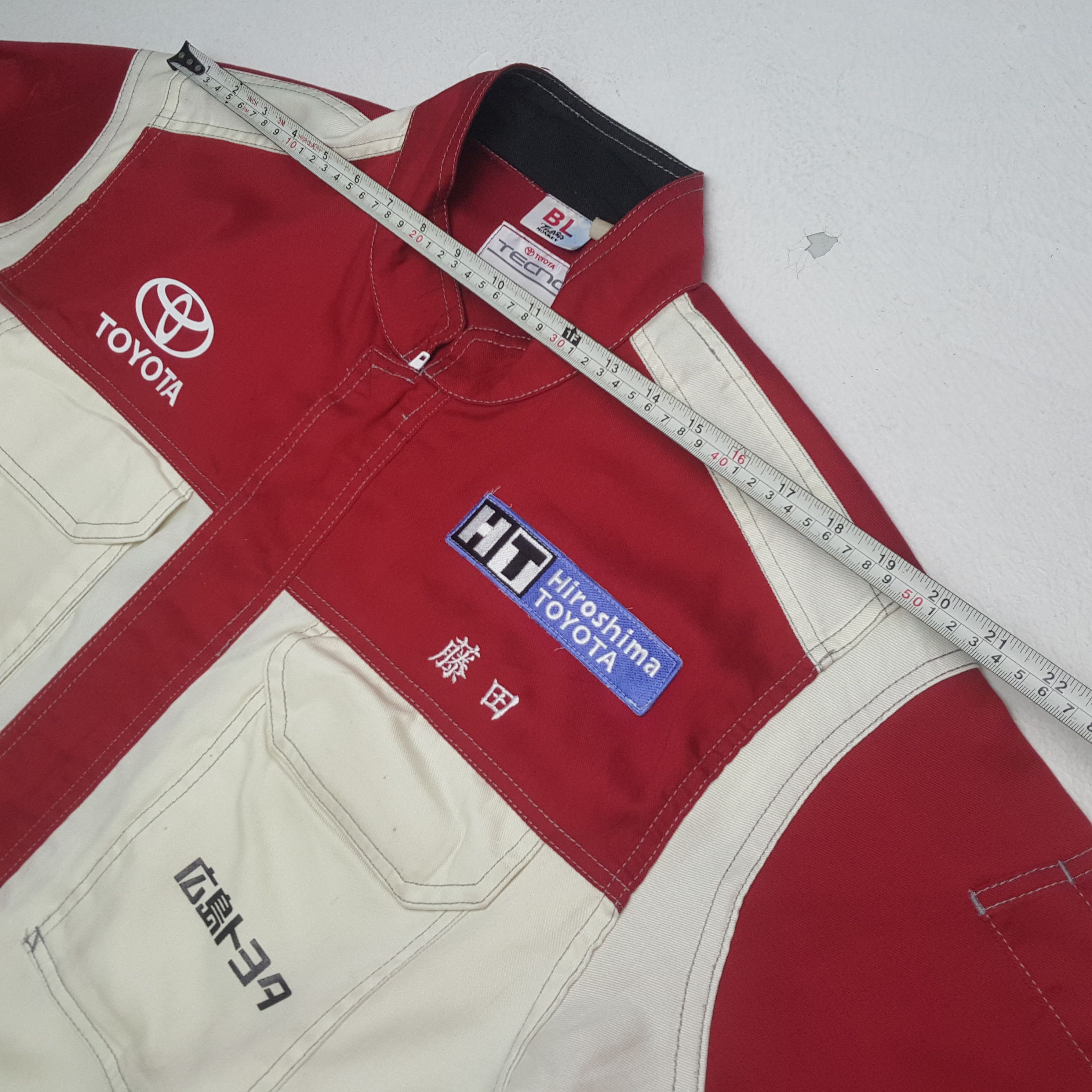Japanese Brand TOYOTA TECNO Motorsports Racing Coverall Jacket Size US L / EU 52-54 / 3 - 9 Thumbnail