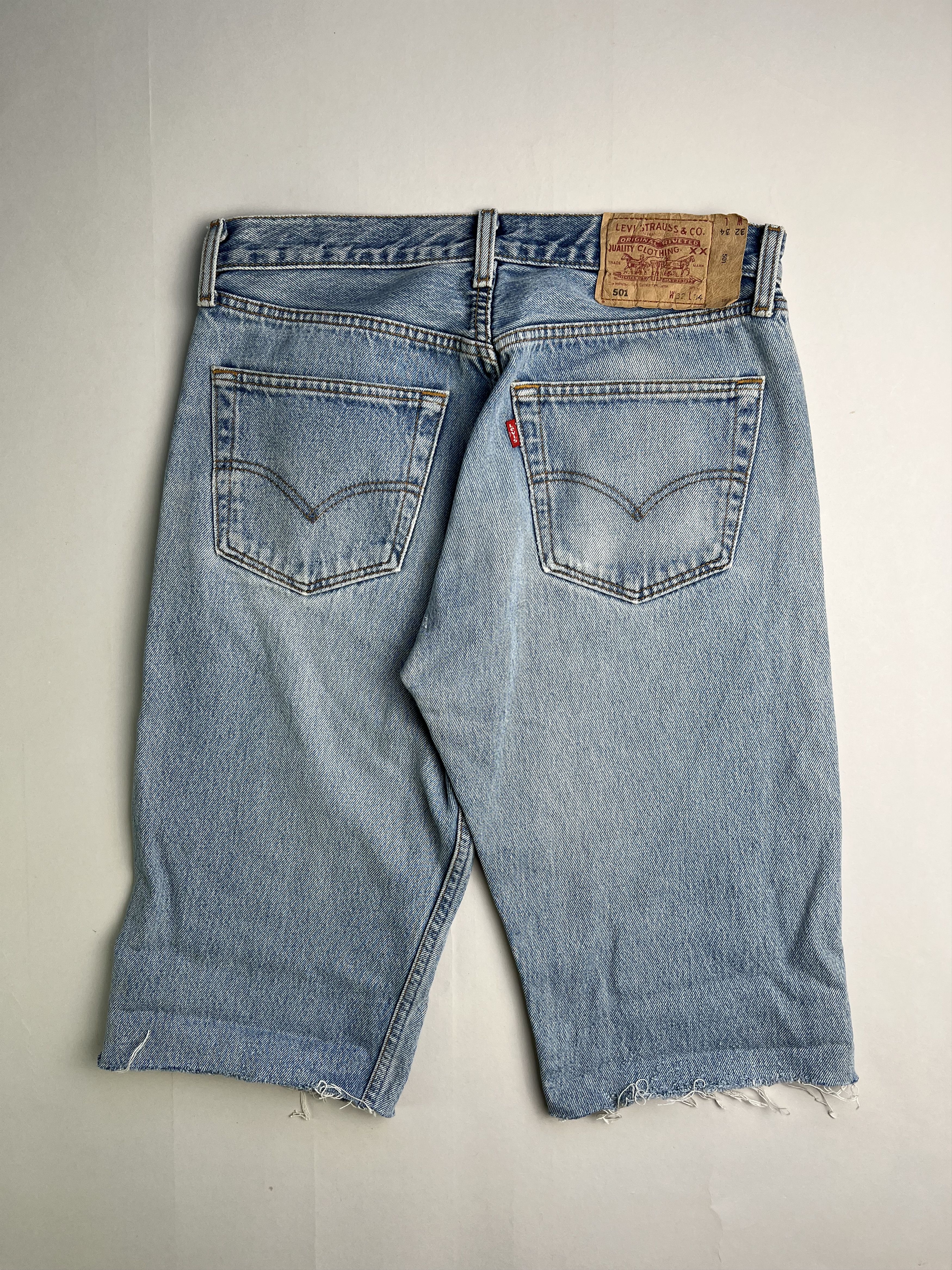 Levi's Levis 501 Jeans Shorts Light Blue W32 Size US 32 / EU 48 - 6 Thumbnail