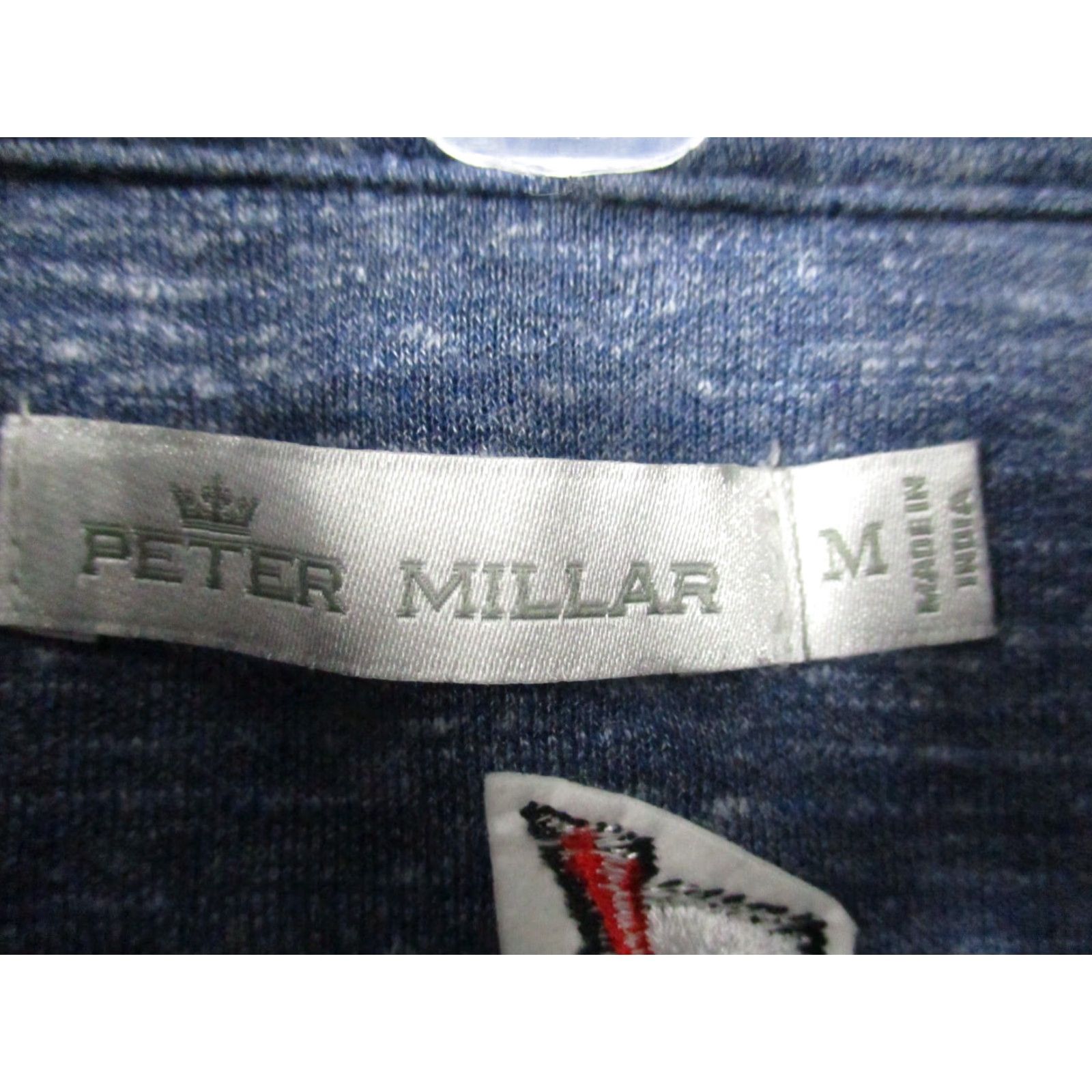 Peter Millar Peter Millar Crown Jacket Heathered Blue Full Zip Pockets Medium M Windbreaker Regular Golf Mens Sports Jacket Size US M / EU 48-50 / 2 - 4 Thumbnail