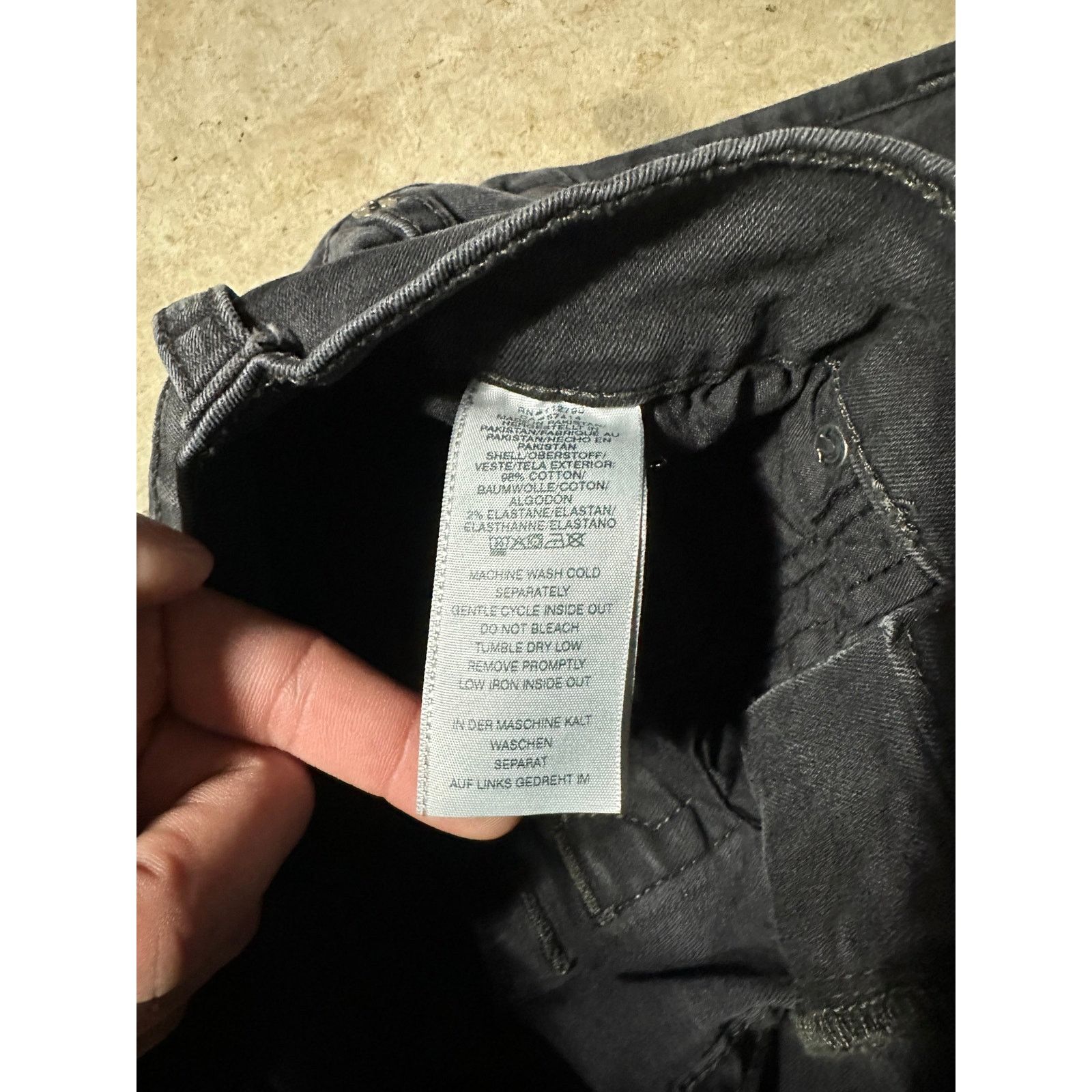 True Religion True Religion Rocco Relaxed Skinny Black Denim Jeans 34x32 Size US 34 / EU 50 - 7 Thumbnail
