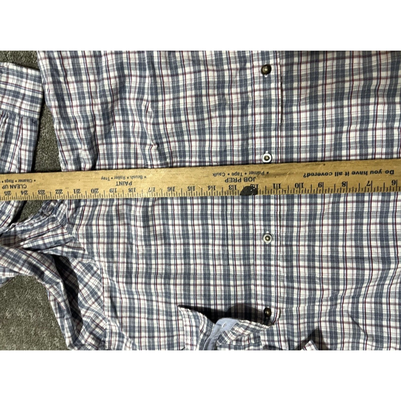 Banana Republic VINTAGE Banana Republic Men’s Dress Shirt XL Blue Plaid Check Long Sleeve Modern Business Casual Size US XL / EU 56 / 4 - 4 Thumbnail