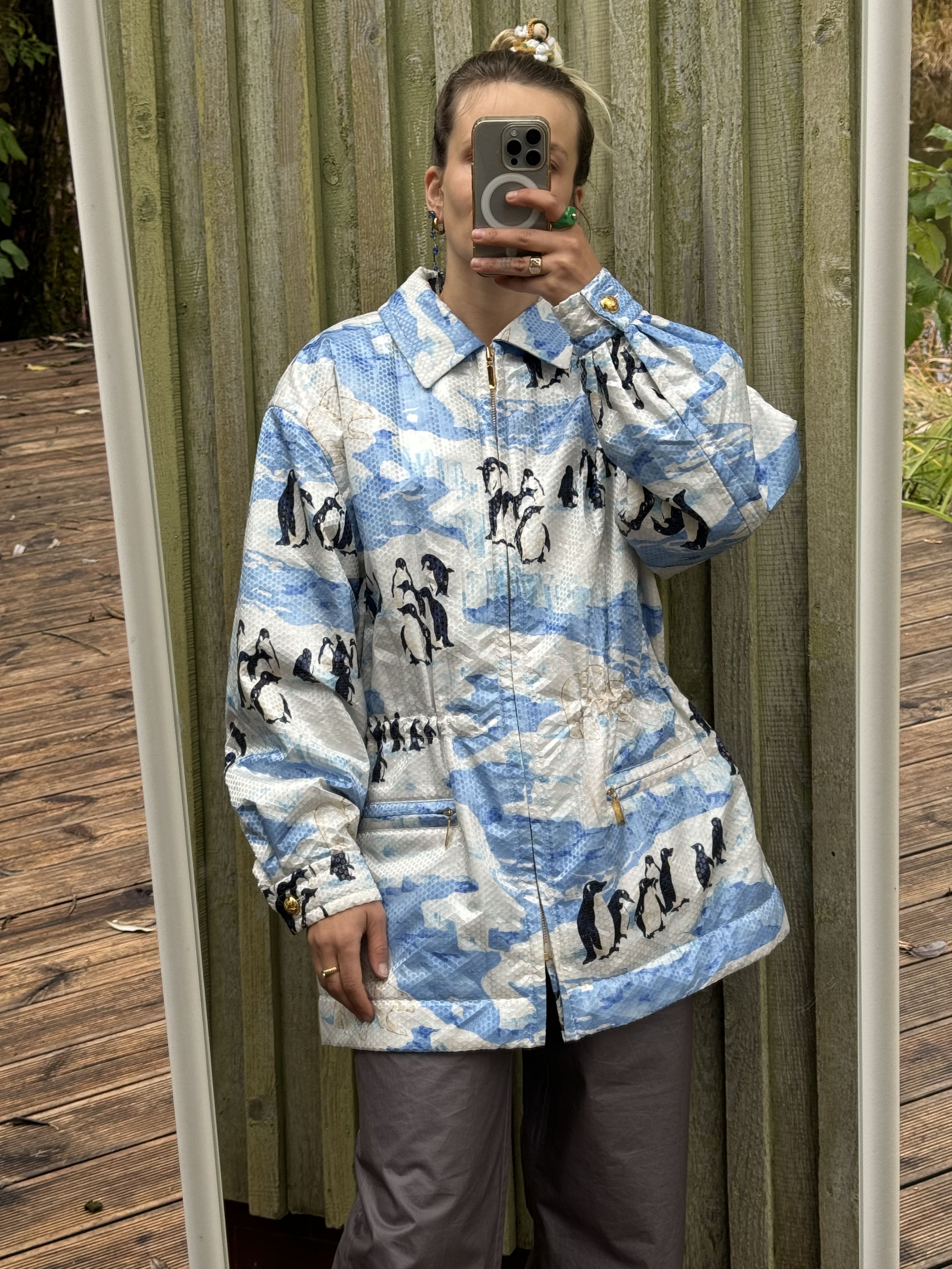 Escada Vintage Escada Coat with Penguins ‘Global Warming’ Parka Size XL / US 12-14 / IT 48-50 - 3 Thumbnail