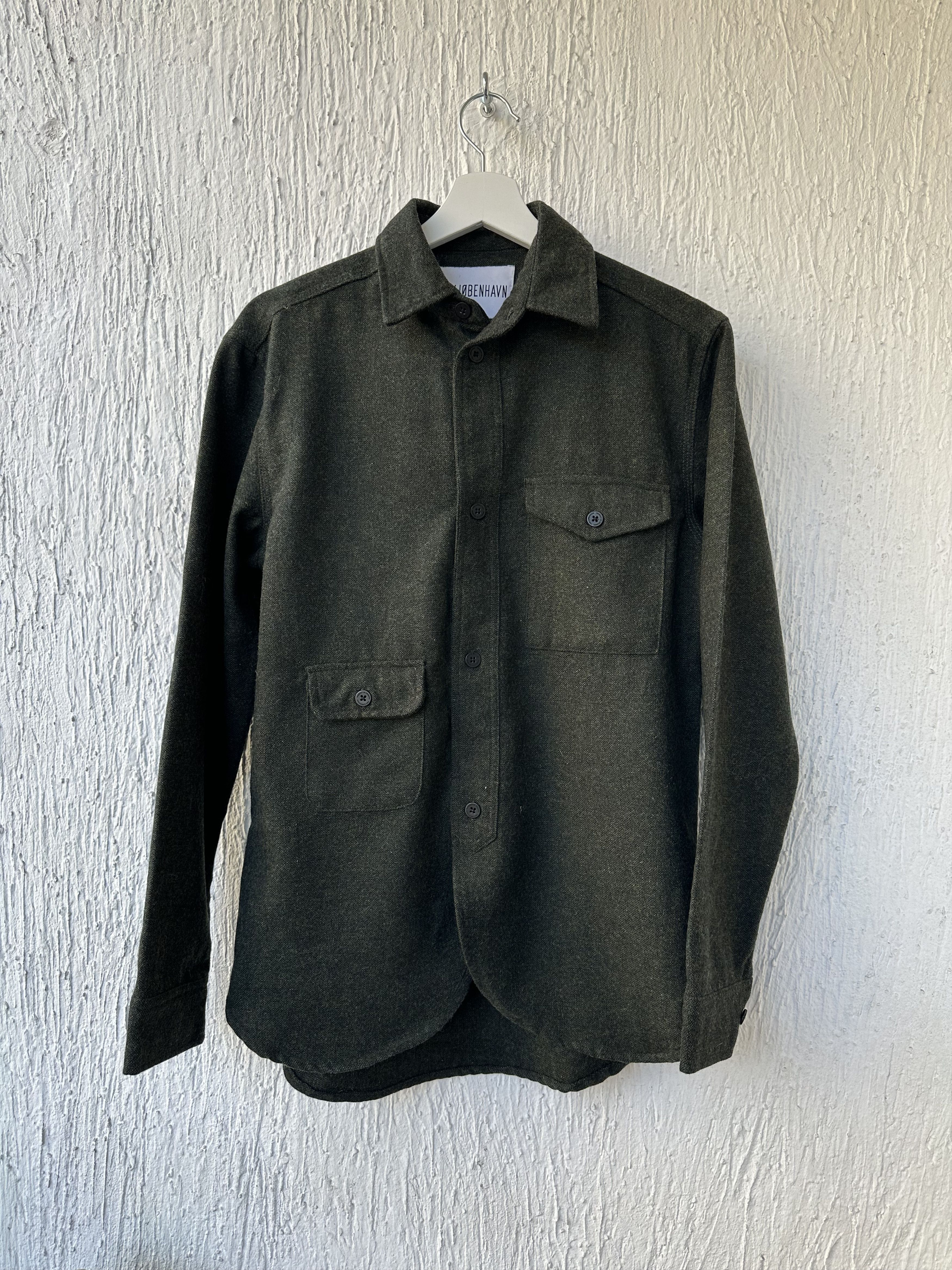 Han Kjobenhavn wool blend army shirt Size US S / EU 44-46 / 1 - 1 Thumbnail