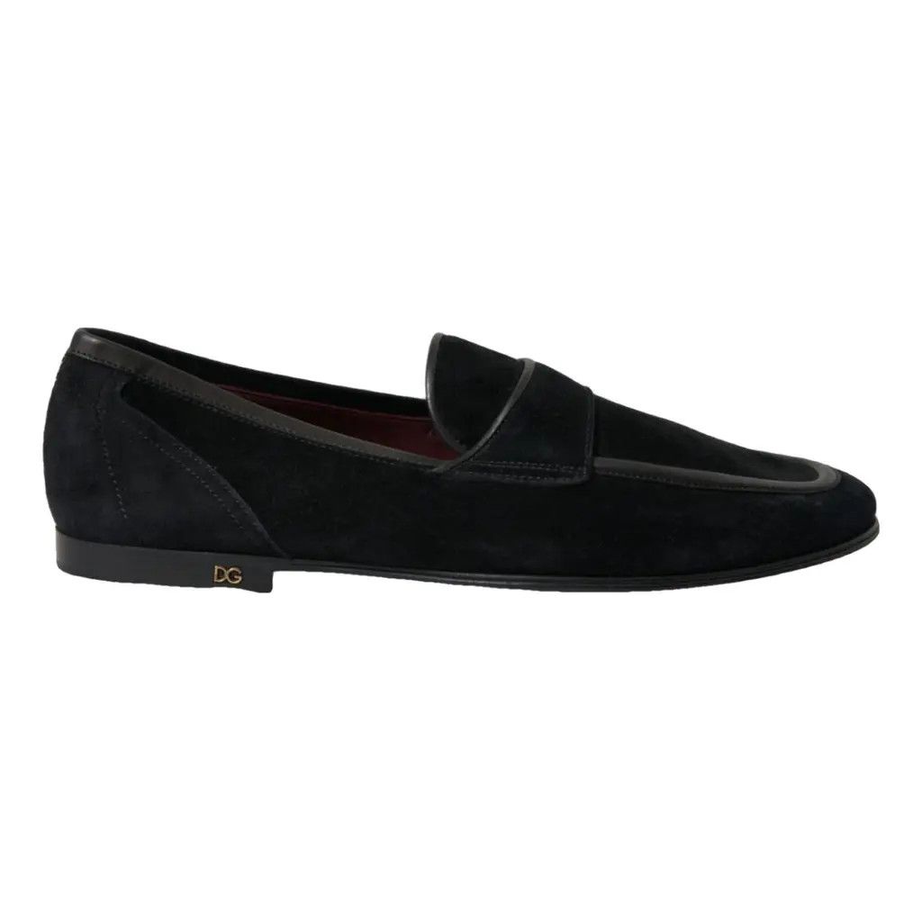 Dolce & Gabbana o1y0125 Velvet Loafers in Black Size US 6 / EU 39 - 1 Thumbnail