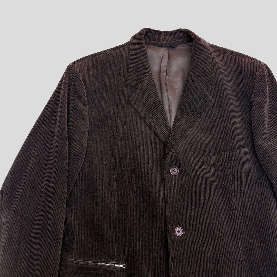 DKNY DKNY 1990 90s Vintage USA NYC Designer Men Corduroy Blazer Size 42R - 3 Thumbnail