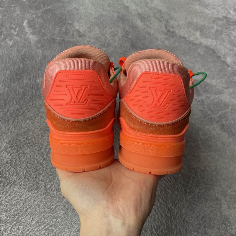 Louis Vuitton Virgil Louis Vuitton Orange Fashion Sneakers - Size US 8 / EU 41 - 3 Thumbnail