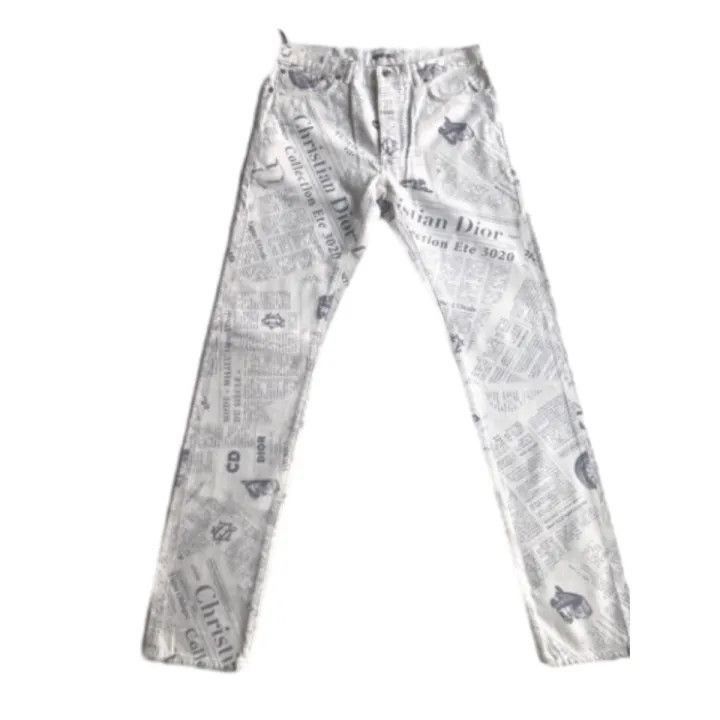 Dior Dior Printed Denim Pants for Unisex 0079-2507
