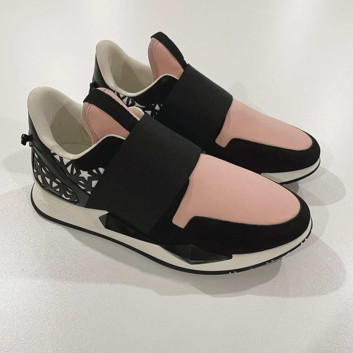 Givenchy Givenchy Multicolor Neoprene and Leather Runner Sneakers Size US 7.5 / IT 37.5 - 1 Thumbnail