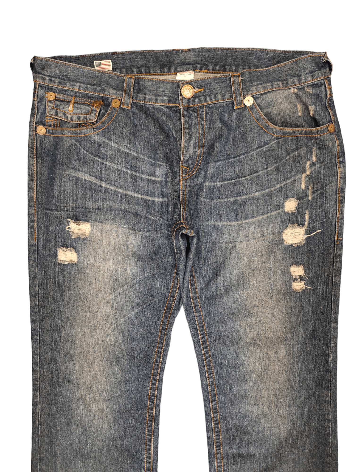 True Religion Baggy Jeans True Religion Distressed Denim Jnco Southpole Size US 42 / EU 58 - 10 Thumbnail