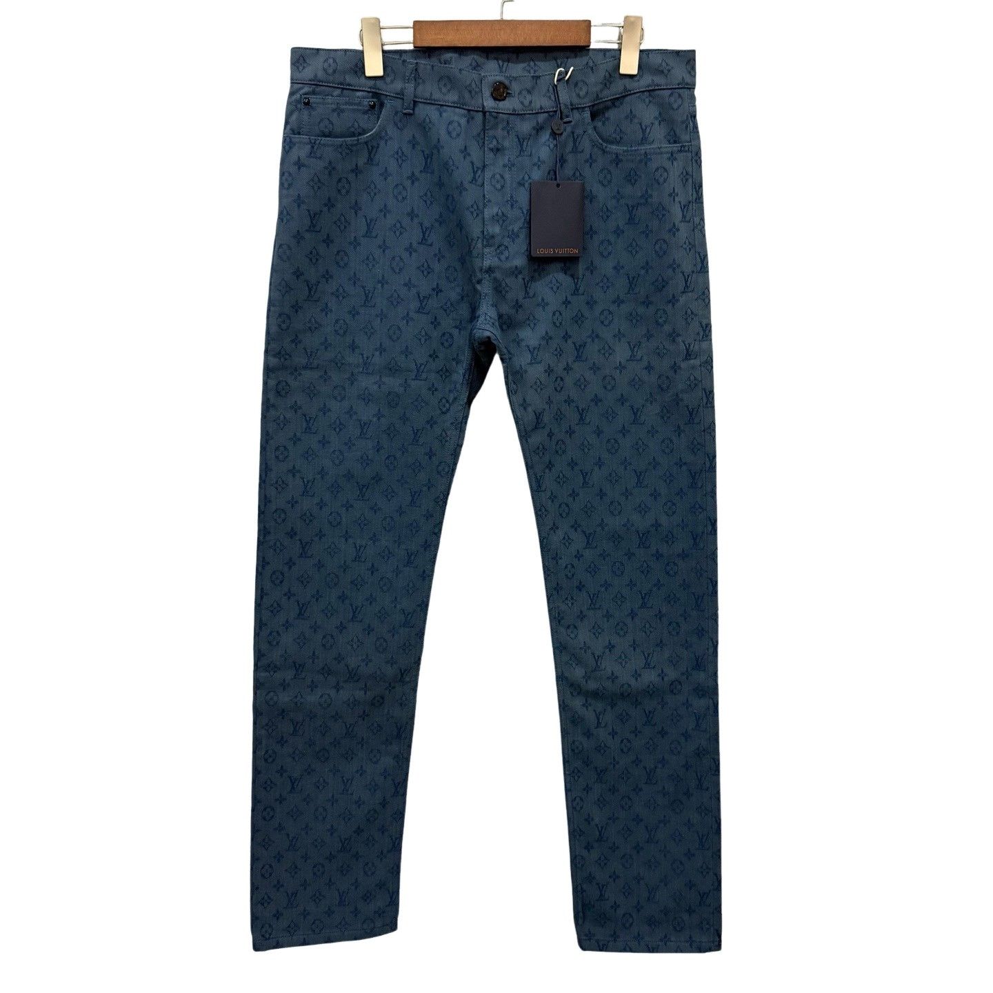 Louis Vuitton Louis Vuitton Monogram Jacquard Denim Jeans 36 Size US 36 / EU 52 - 1 Thumbnail