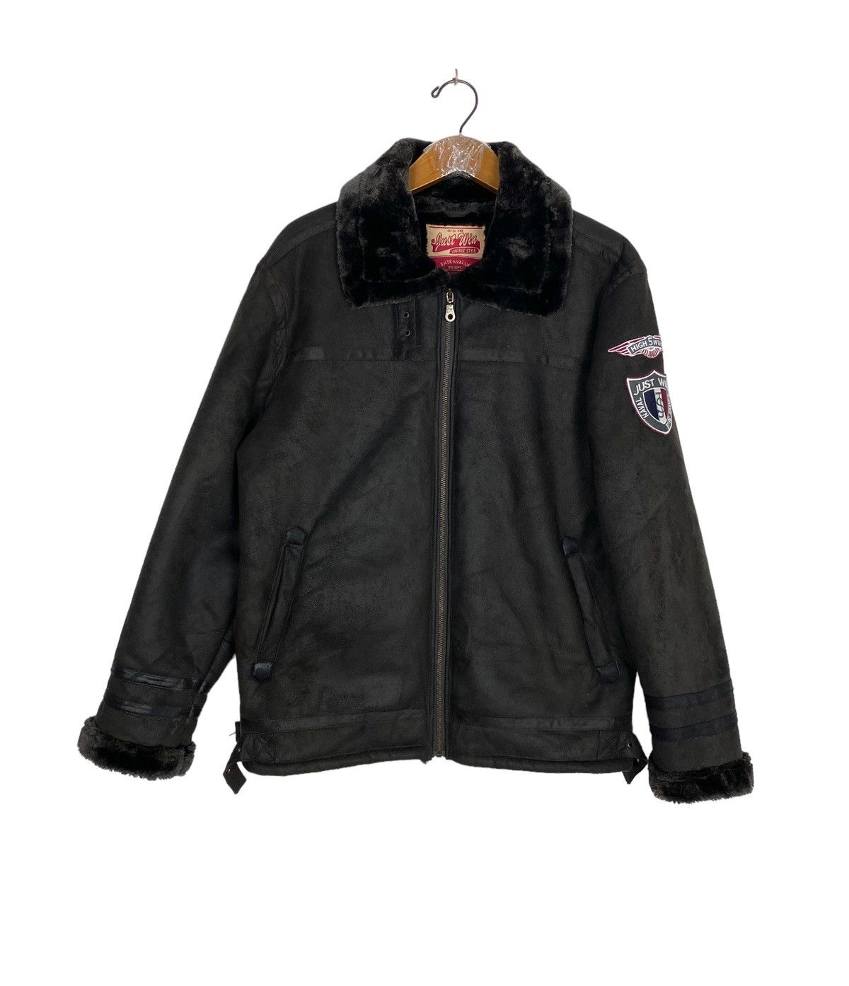 Japanese Brand Rare‼️ Shearling Jacket Just Win Size US M / EU 48-50 / 2 - 1 Thumbnail