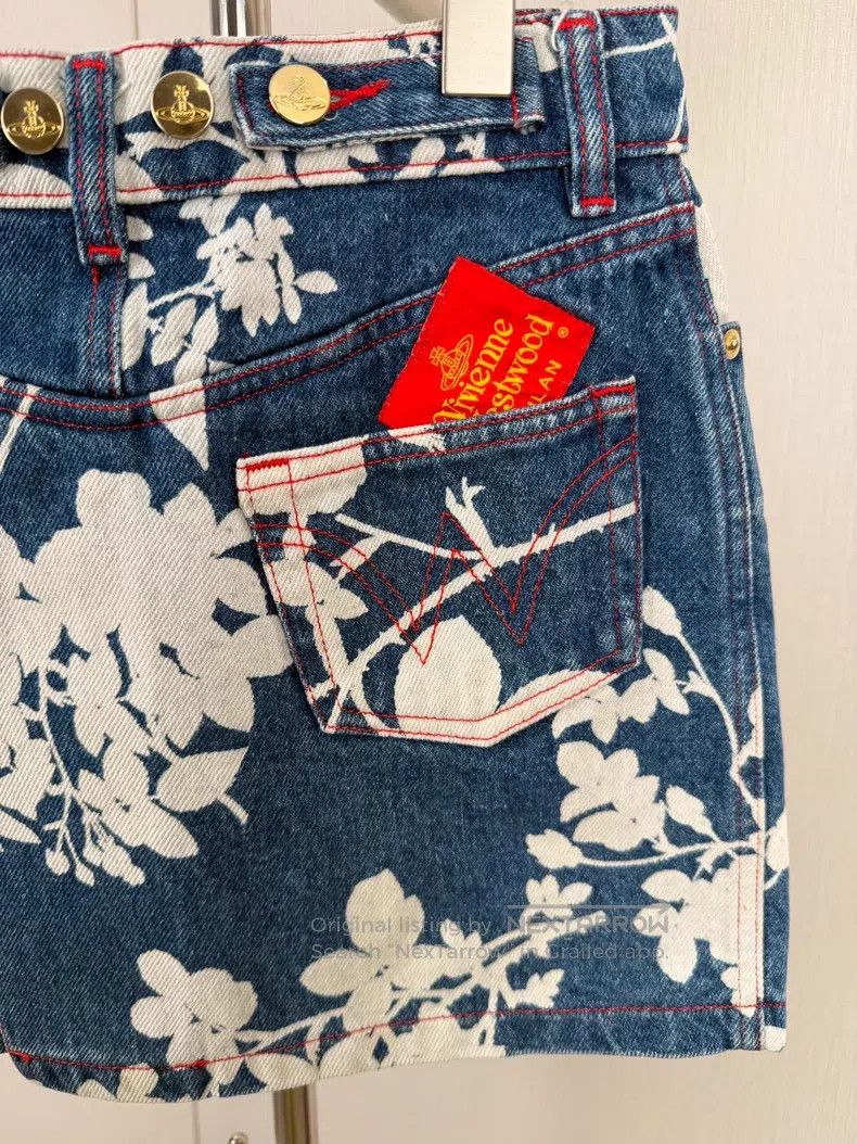 Vivienne Westwood Vivienne Westwood Denim floral jacket and skirt set Size M / US 6-8 / IT 42-44 - 7 Thumbnail