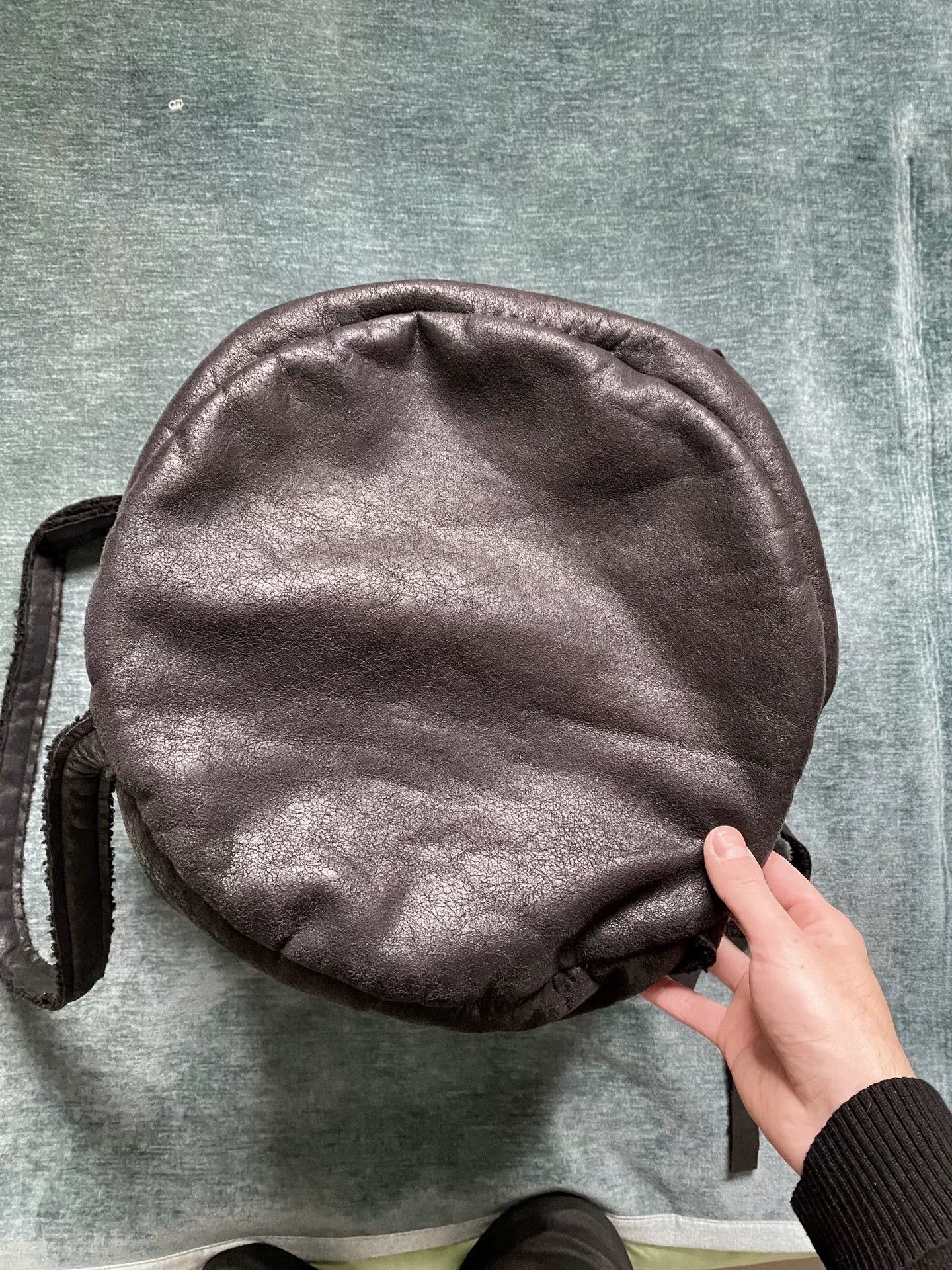 Other Dark Monk Distressed Sheepskin Sack Bag Size ONE SIZE - 8 Thumbnail