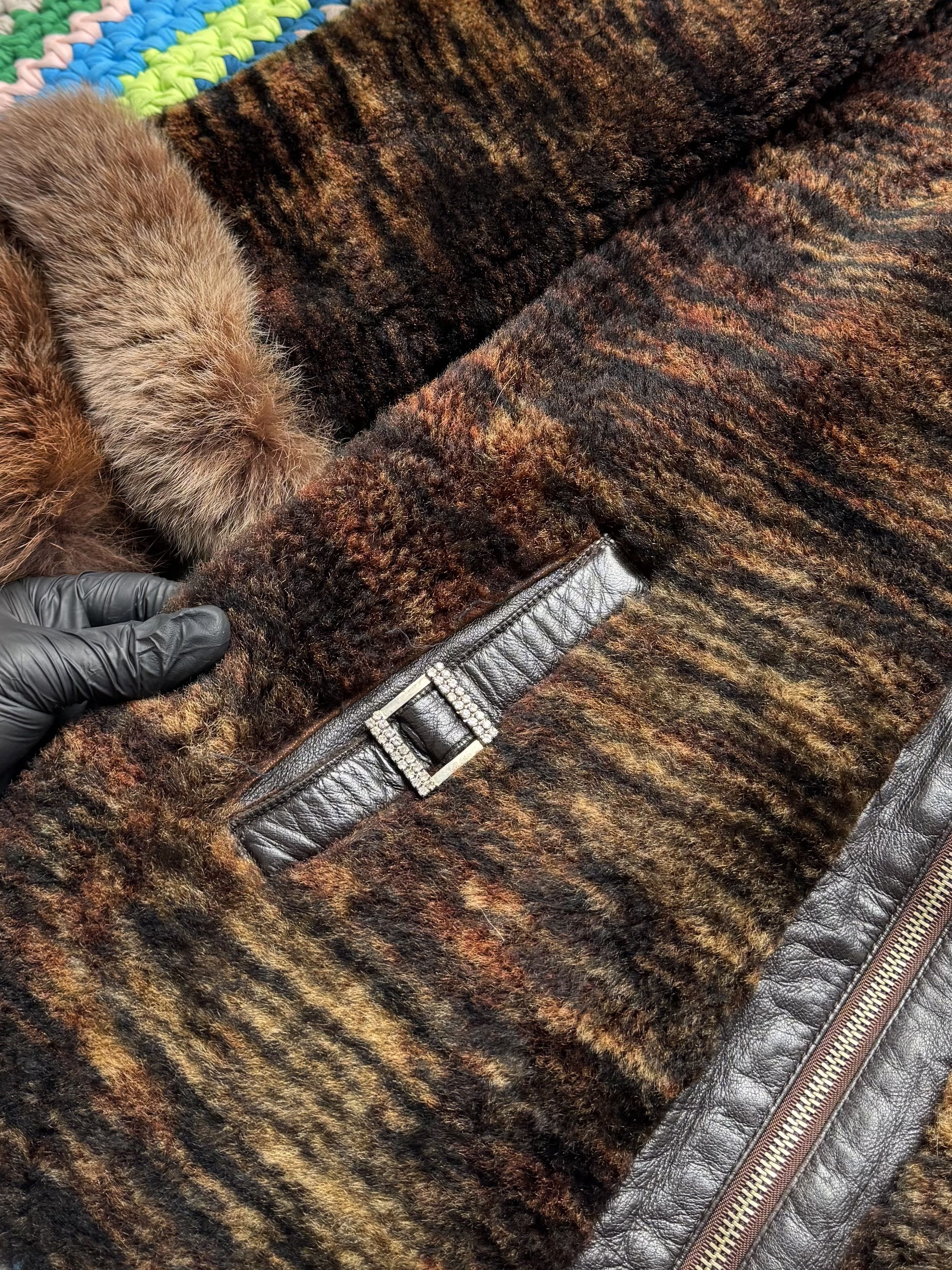 Vintage Vintage Real Sheepskin Coat With Real Fur Details (D10)(D15) Size M / US 6-8 / IT 42-44 - 7 Thumbnail