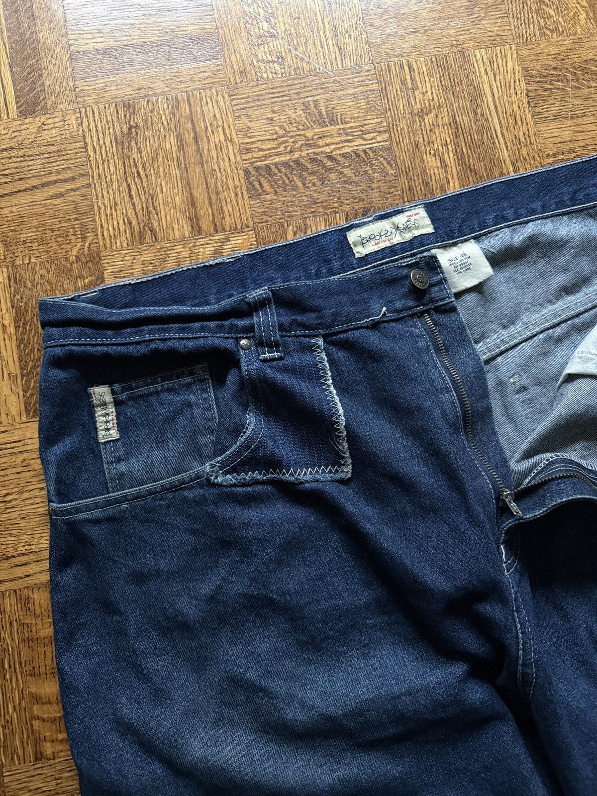 Brooklyn Xpress Vintage Y2K Brooklyn Xpress Baggy Denim Skater Jeans Size US 44 / EU 60 - 8 Thumbnail