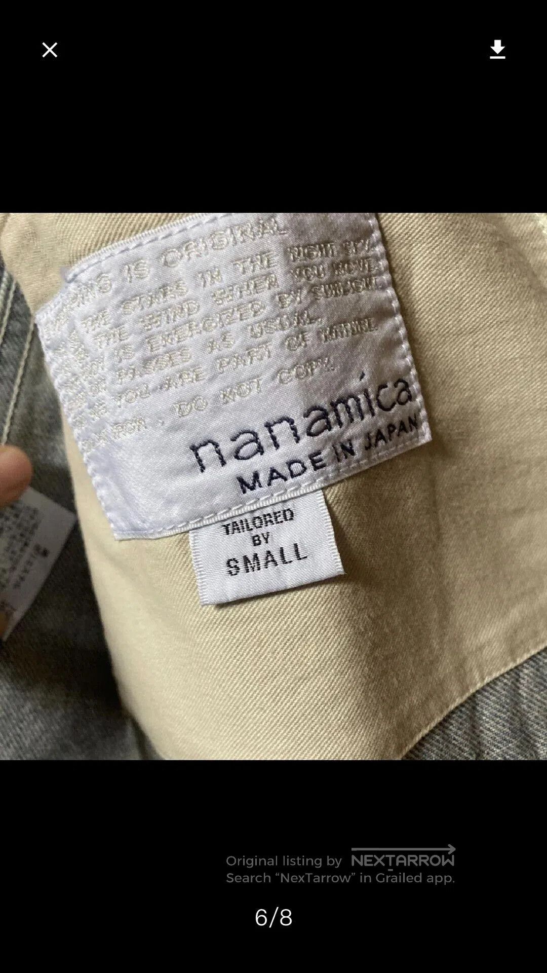Nanamica Nanamica Indigo Bleach Denim Jacket. Size US L / EU 52-54 / 3 - 6 Thumbnail